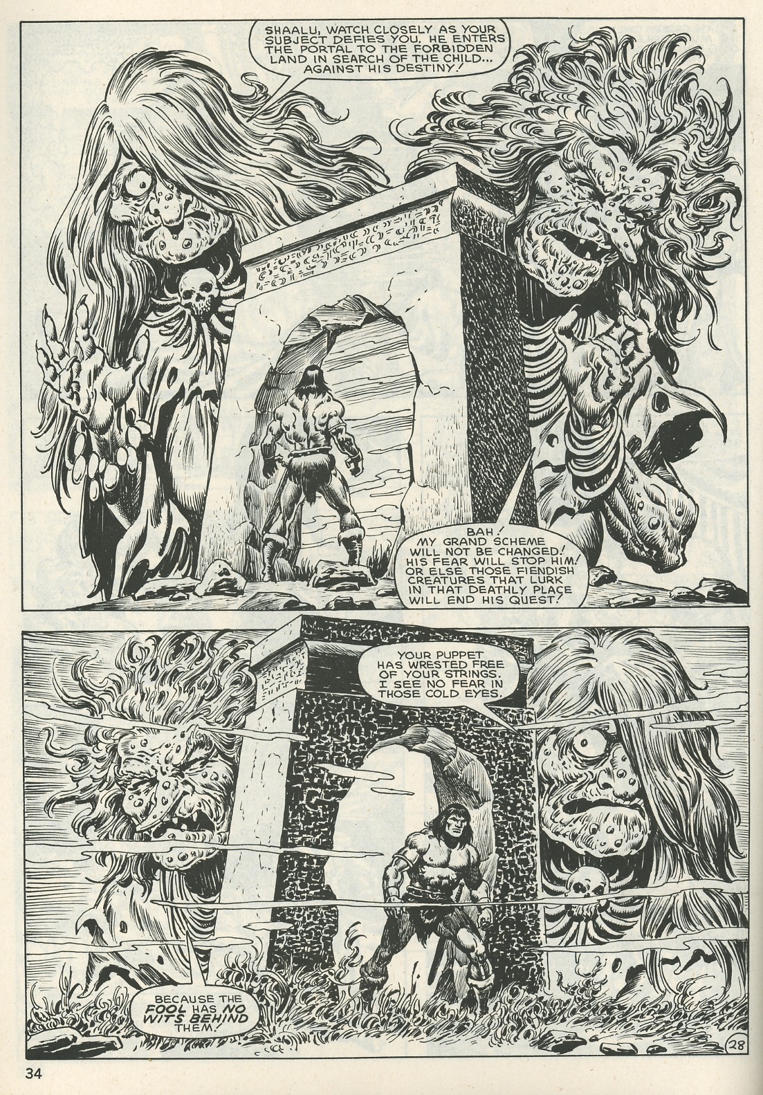 Read online The Savage Sword Of Conan comic -  Issue #123 - 34