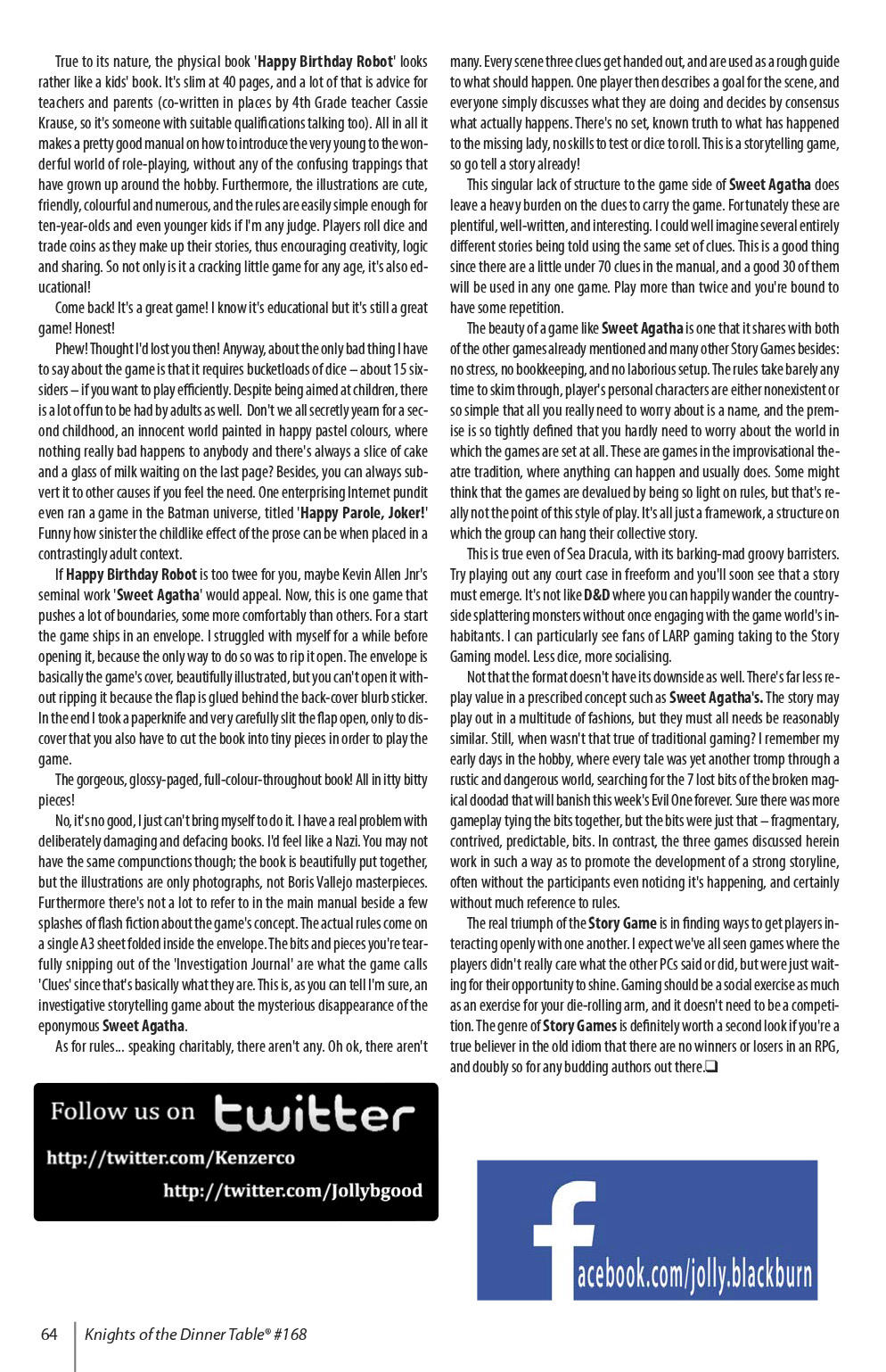 Read online Knights of the Dinner Table comic -  Issue #168 - 66