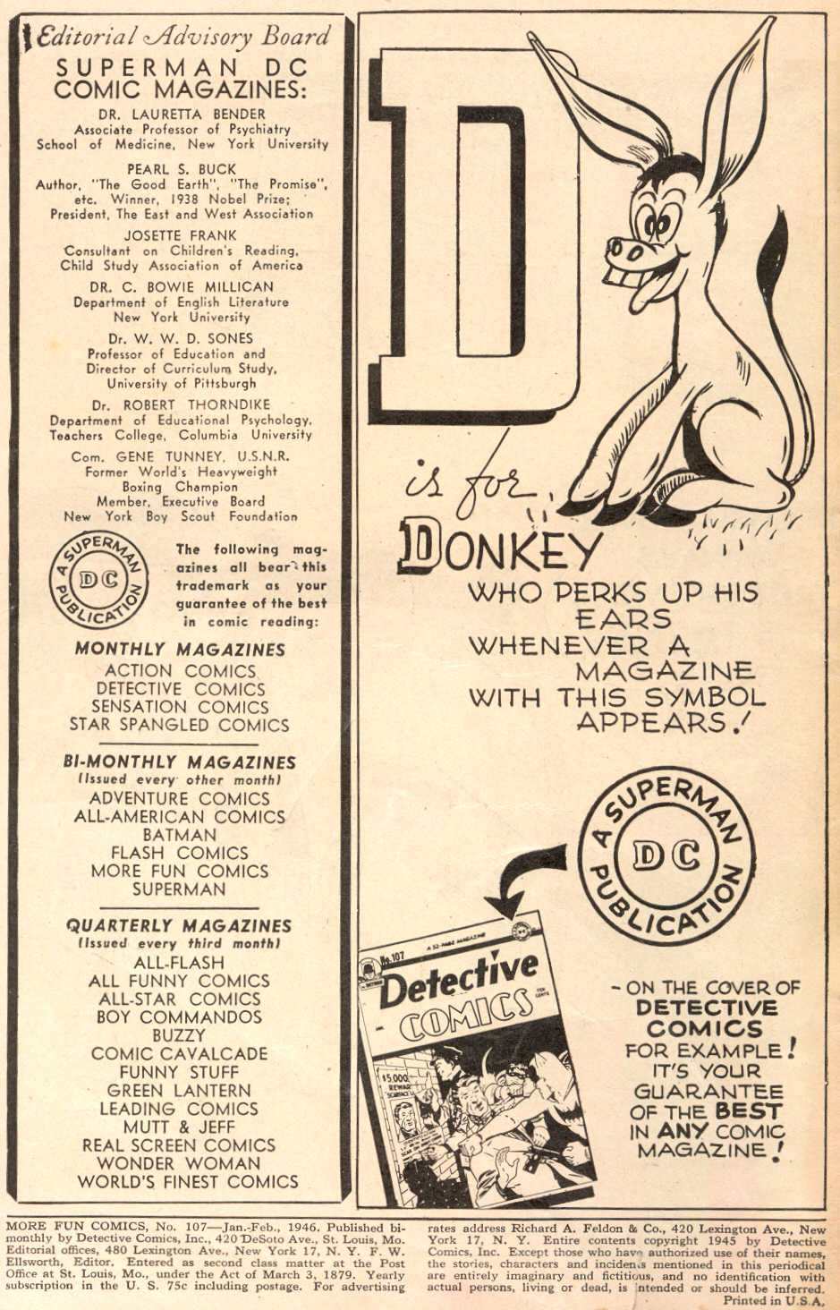 Read online More Fun Comics comic -  Issue #107 - 2