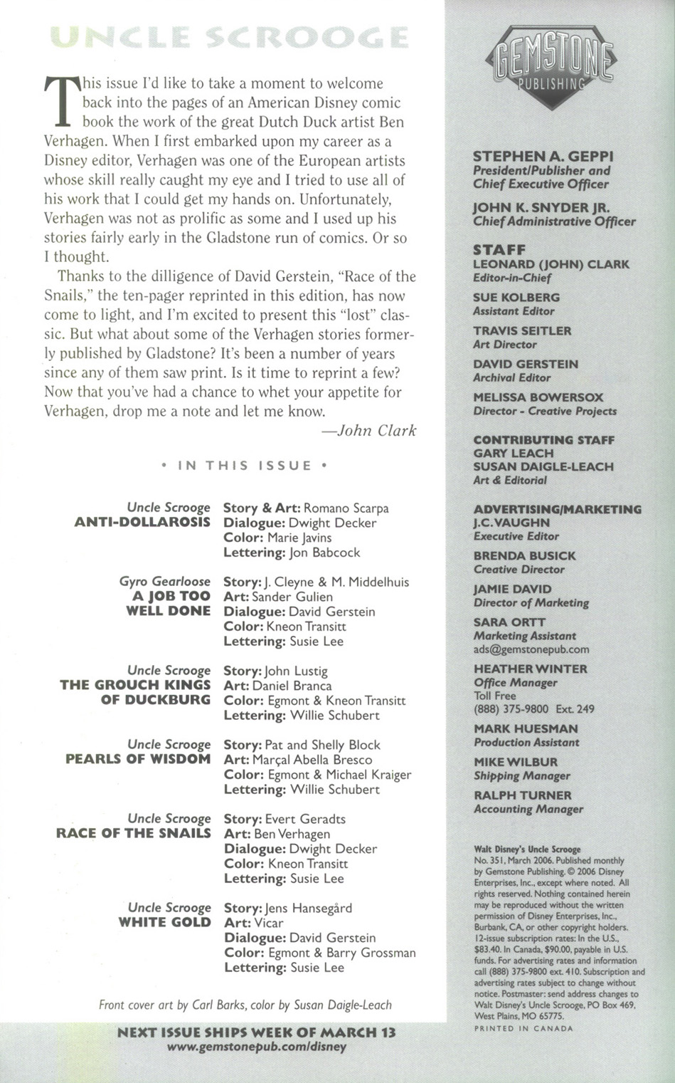 Read online Uncle Scrooge (1953) comic -  Issue #351 - 2