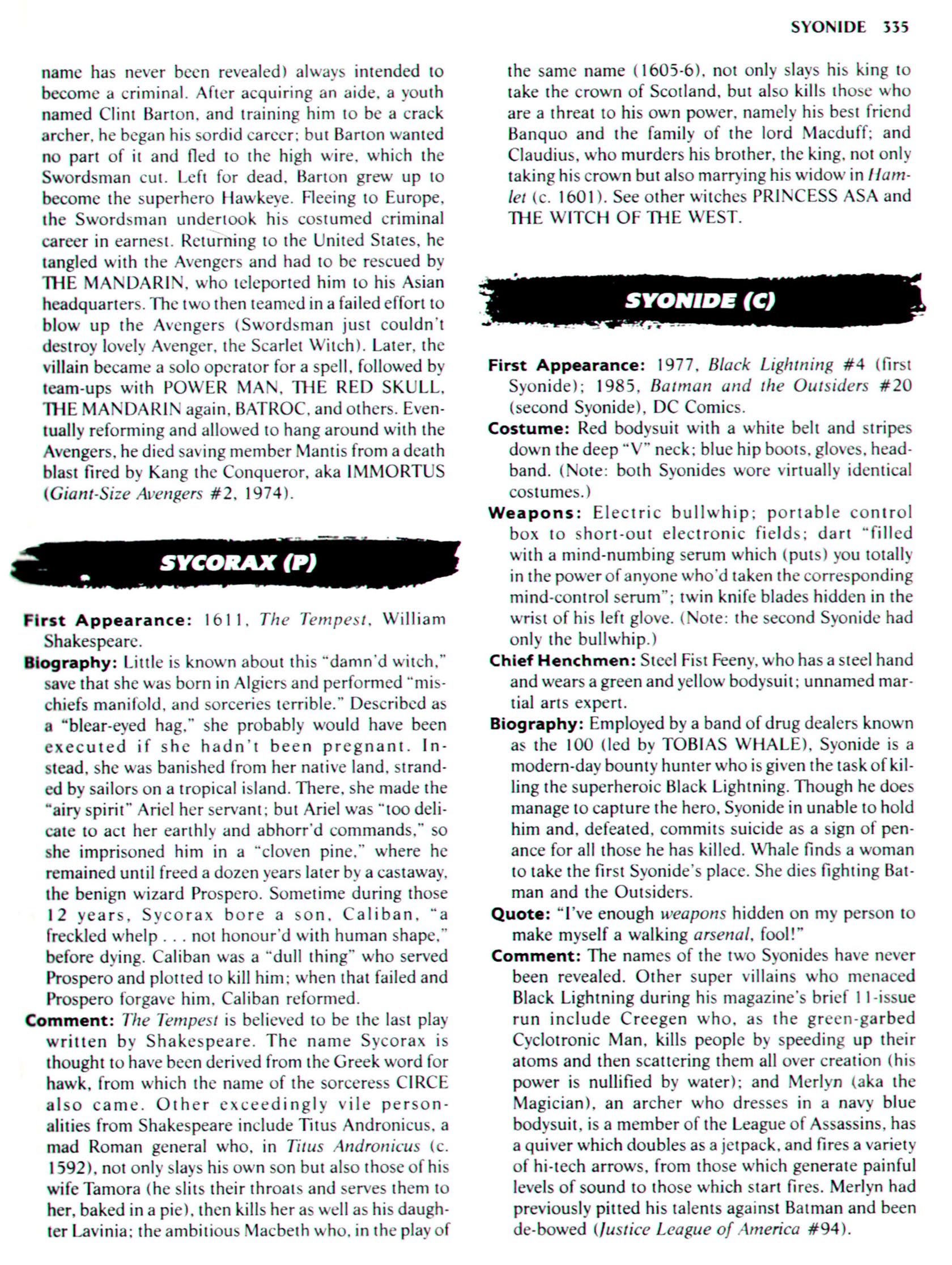 Read online The Encyclopedia of Super Villains comic -  Issue # TPB (Part 2) - 126