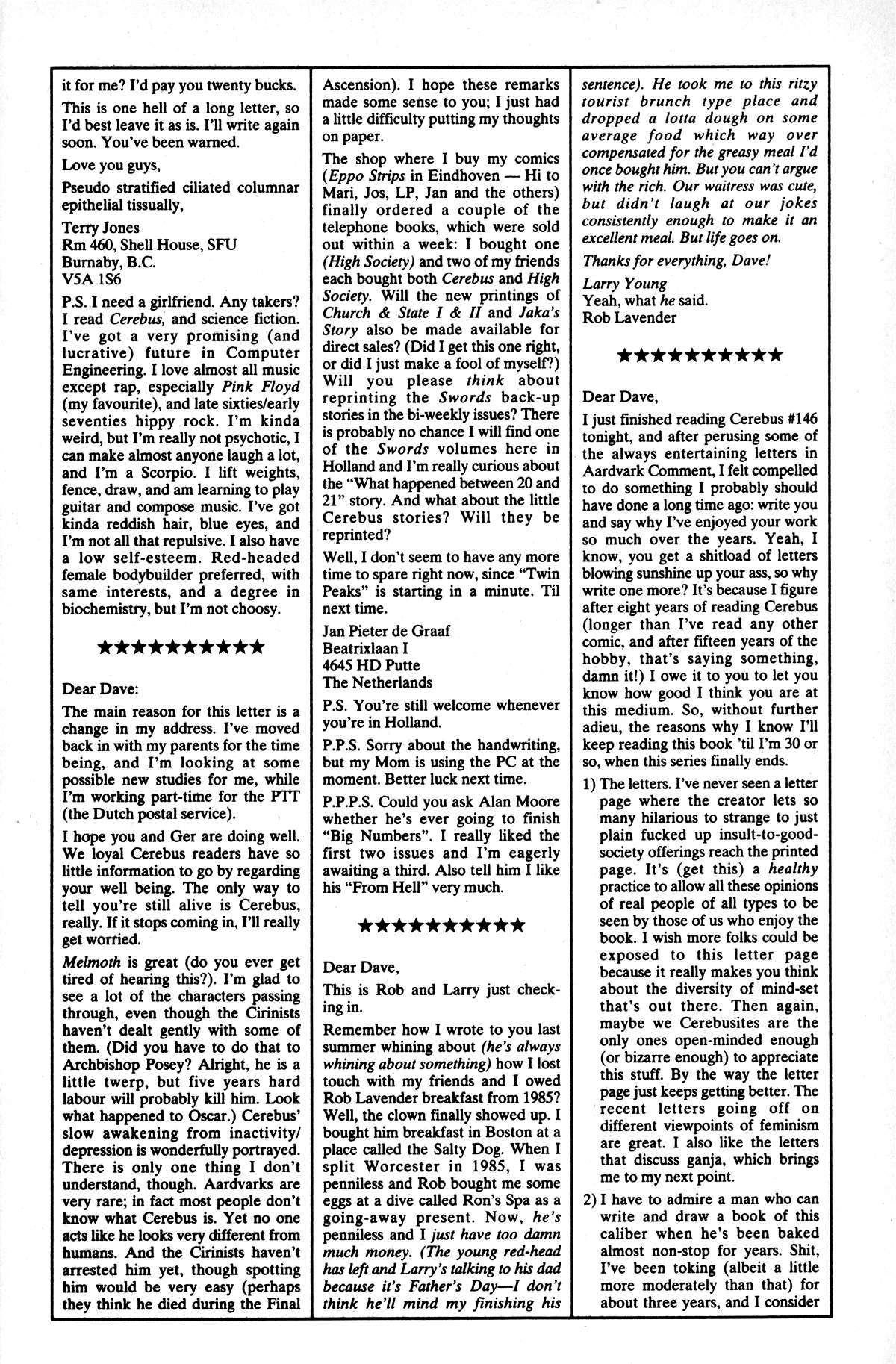 Read online Cerebus comic -  Issue #149 - 30