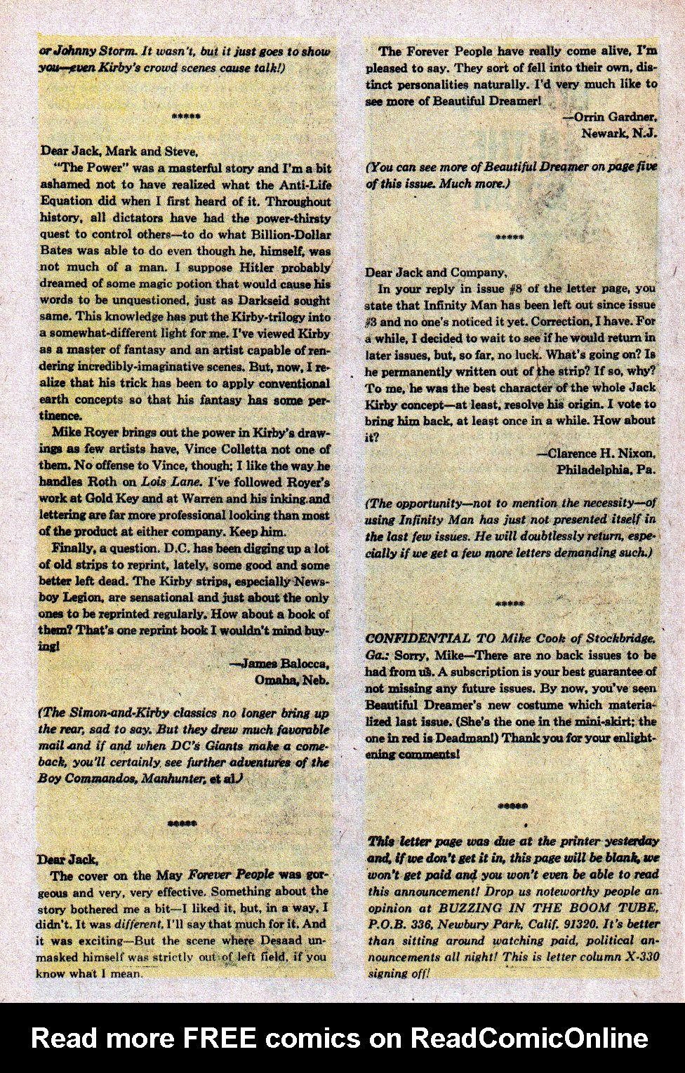 Read online Forever People (1971) comic -  Issue #10 - 32