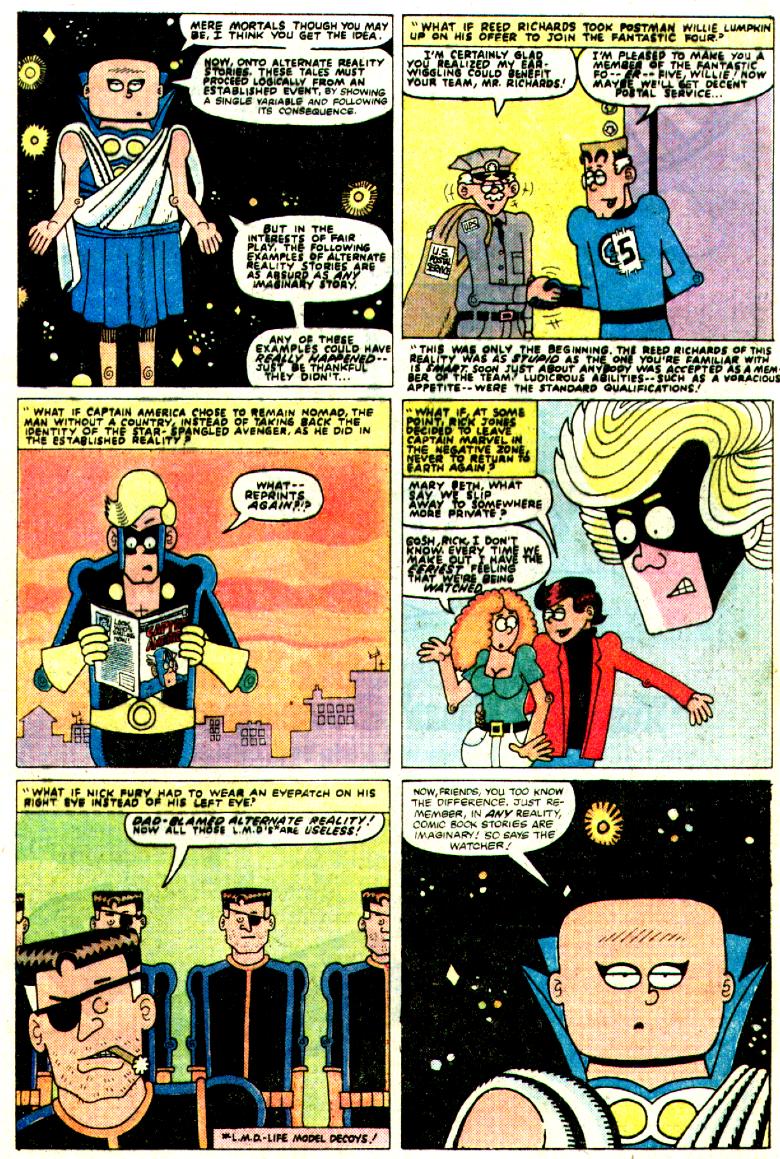 Read online What If? (1977) comic -  Issue #34 - The Watcher were a stand up comedian - 4