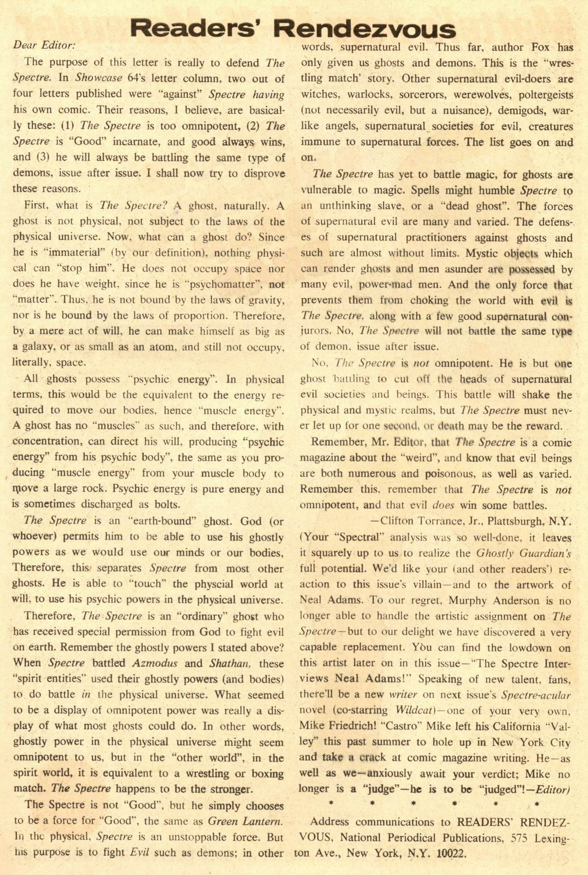 Read online The Spectre (1967) comic -  Issue #2 - 8