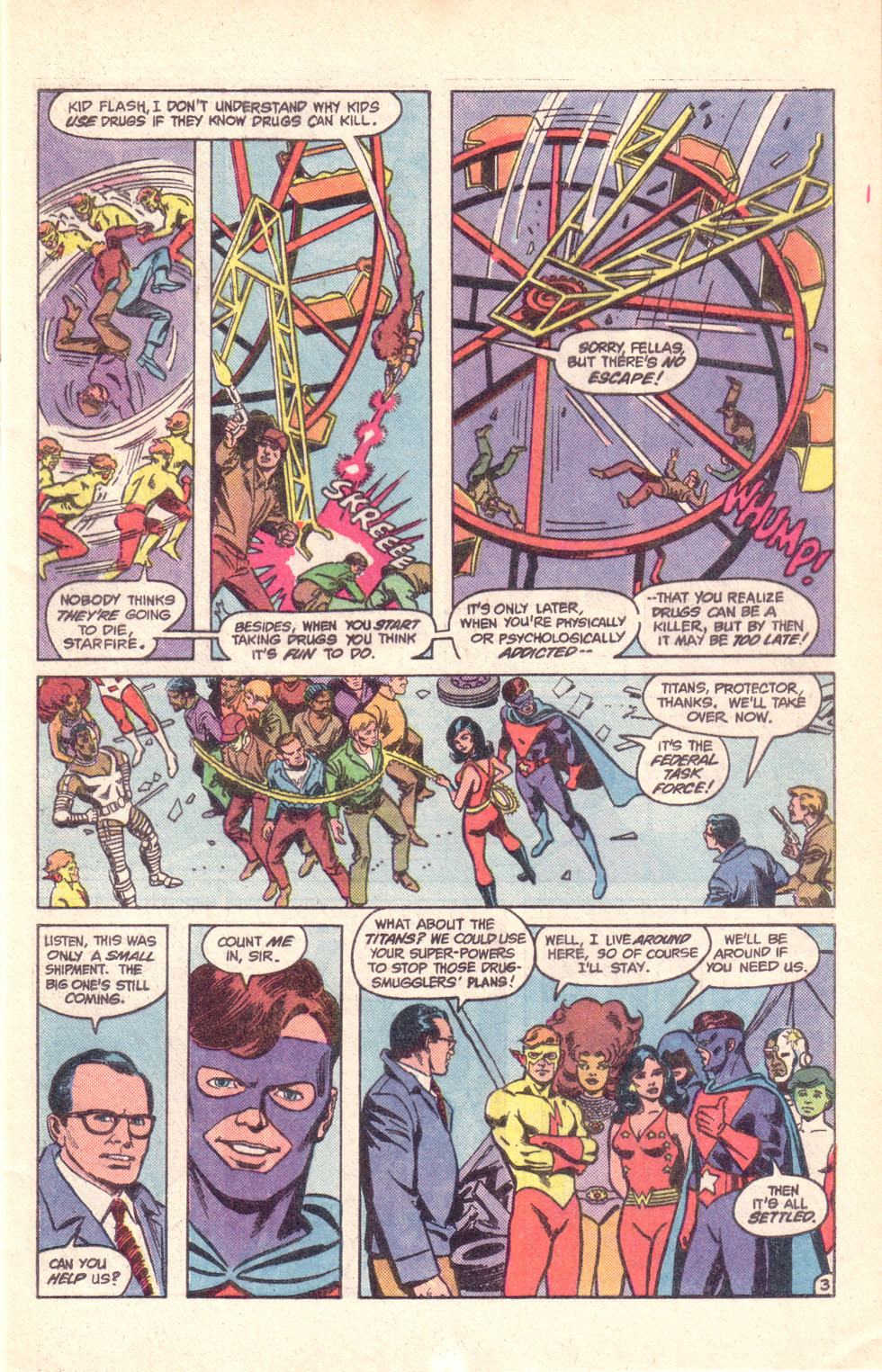 Read online The New Teen Titans (Drug Awareness Specials) comic -  Issue #1 - 5