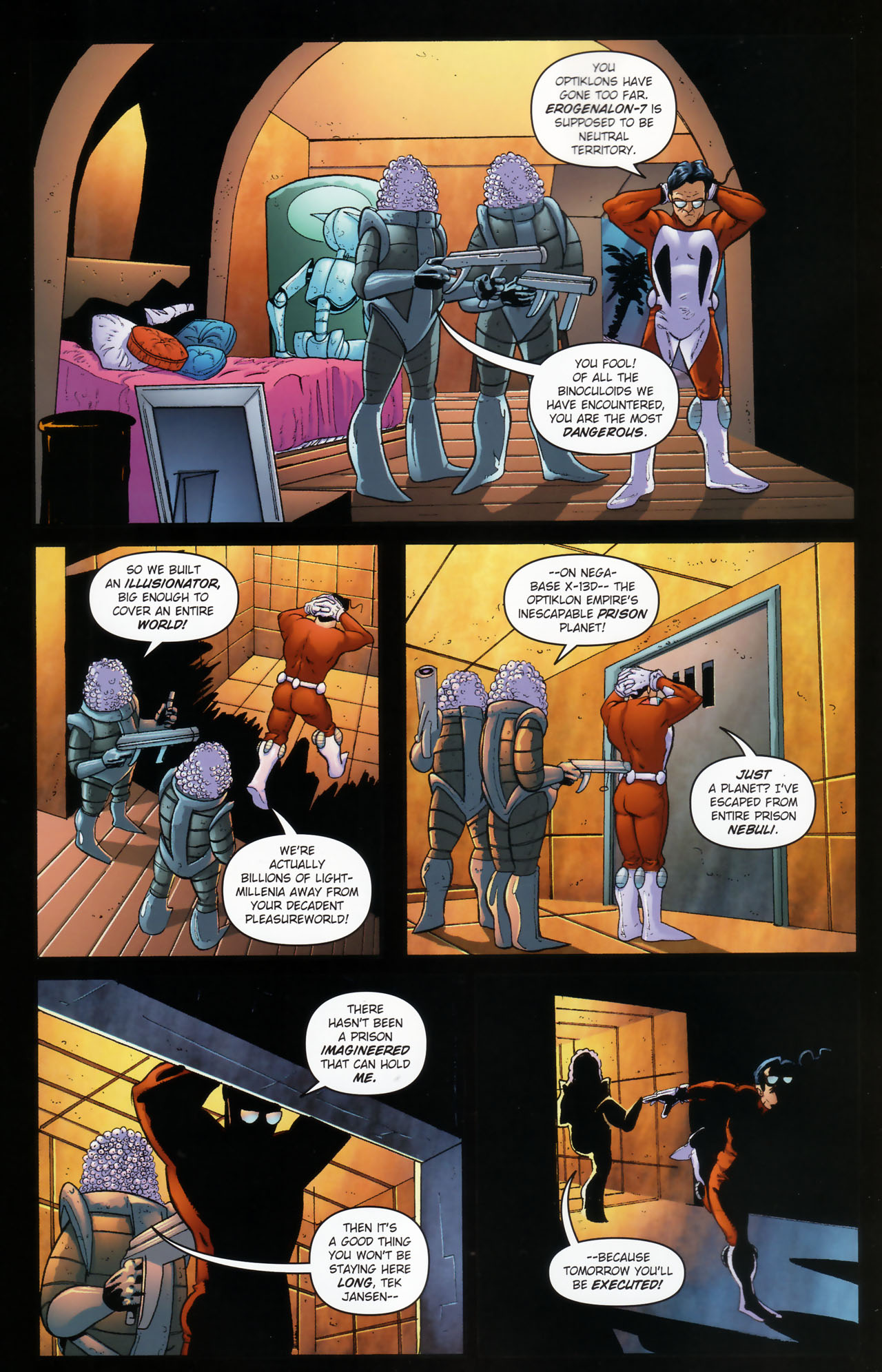 Read online Stephen Colbert's Tek Jansen comic -  Issue #3 - 8