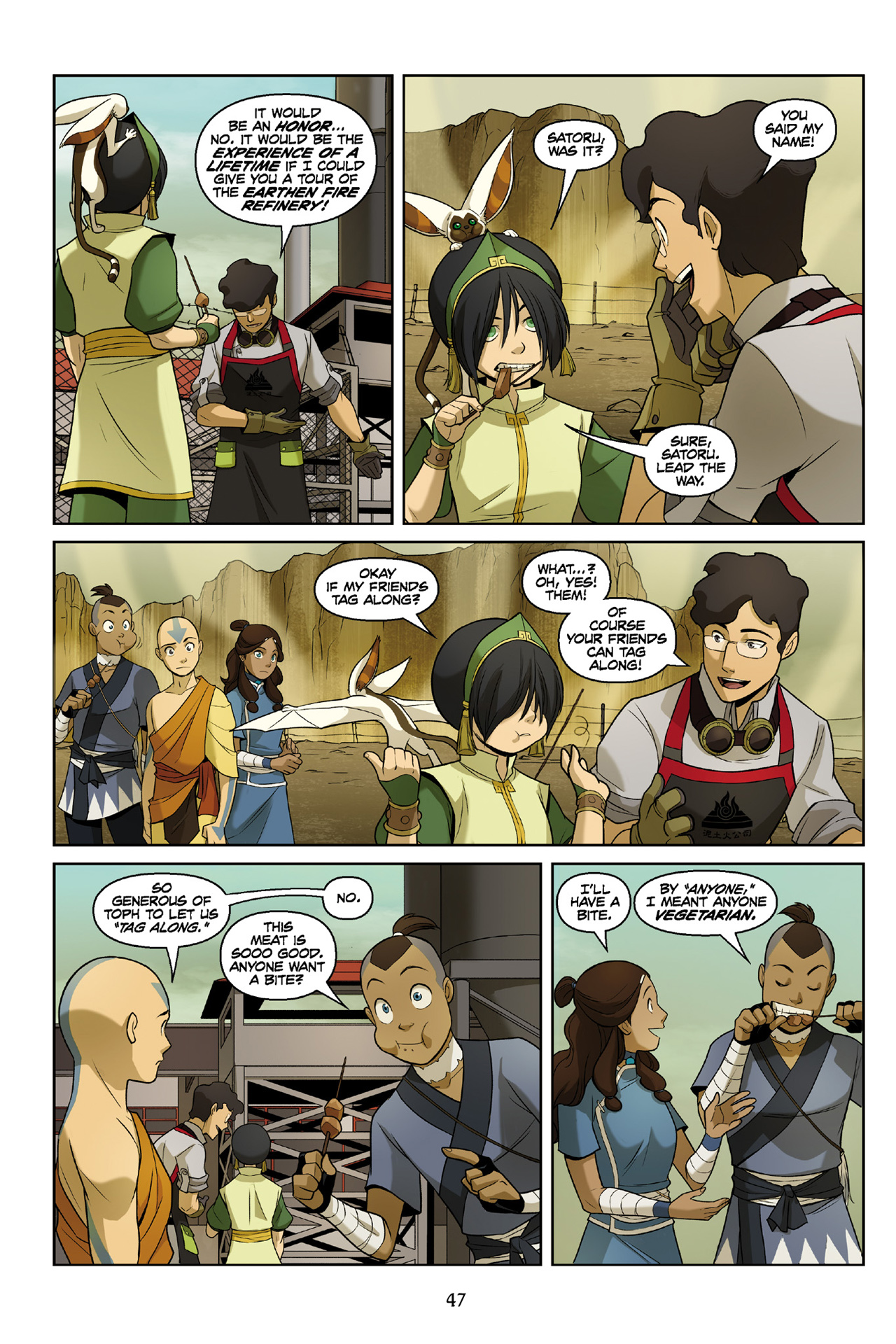 Read online Nickelodeon Avatar: The Last Airbender - The Rift comic -  Issue # Part 1 - 47