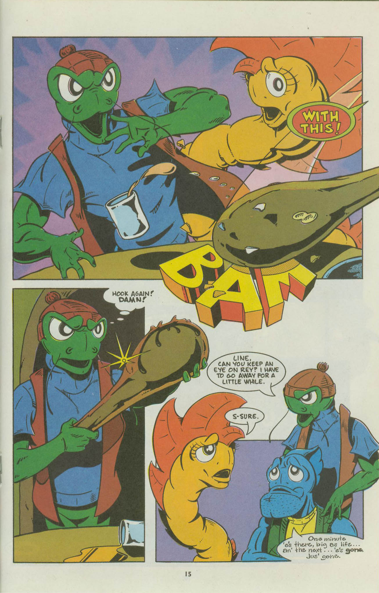 Read online The Fish Police comic -  Issue #16 - 17