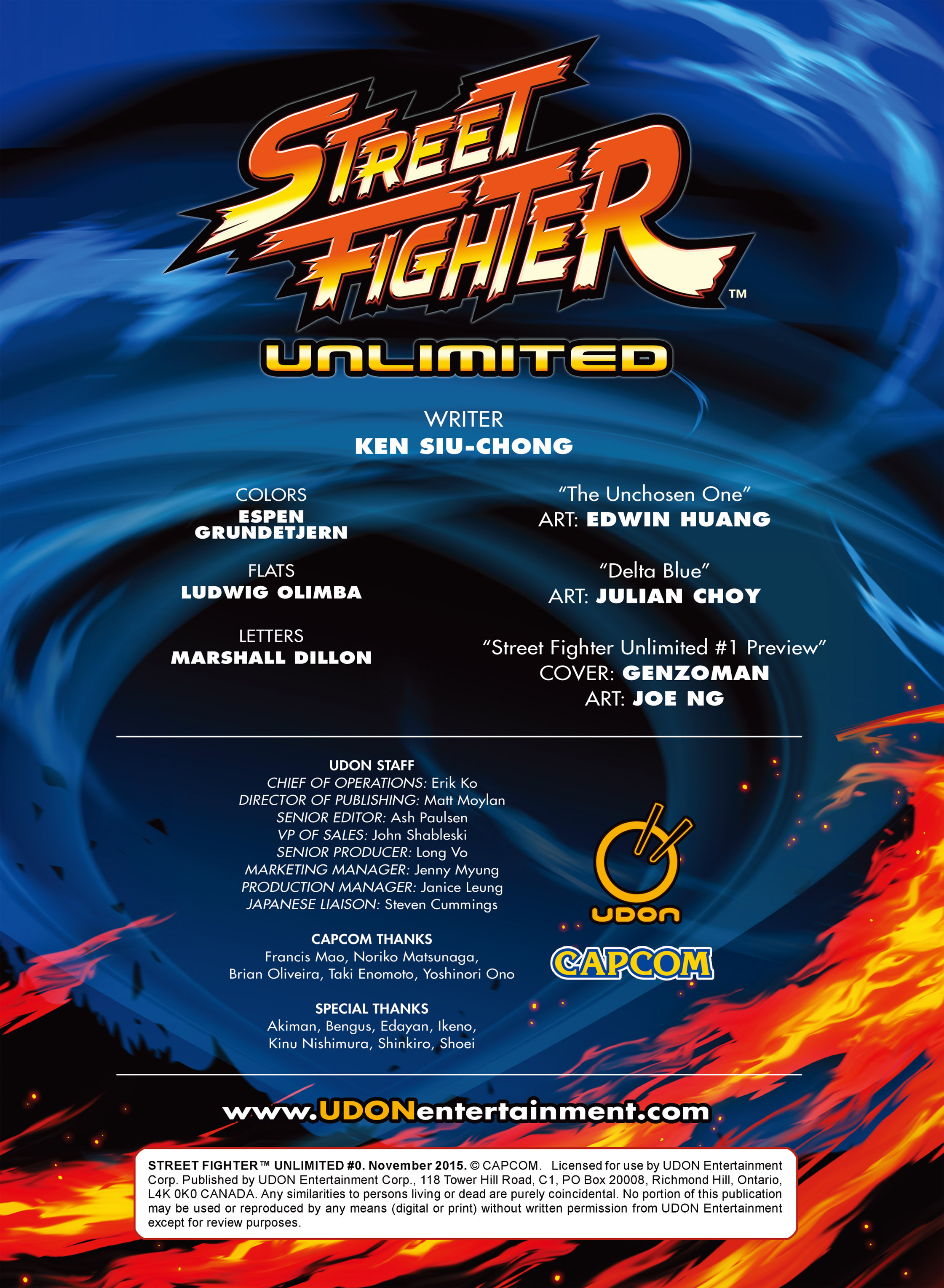 Read online Street Fighter Unlimited comic -  Issue #0 - 2