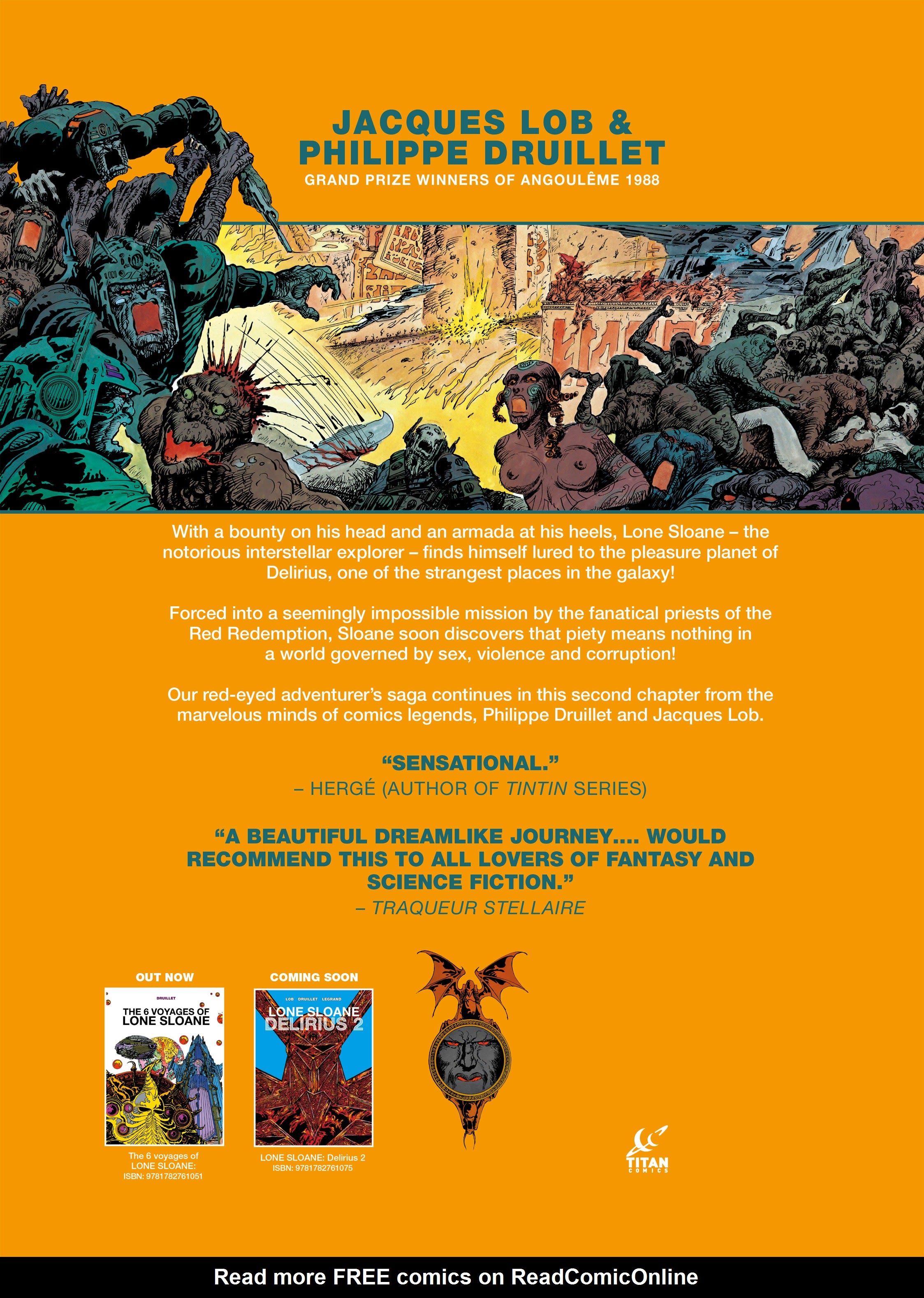 Read online Lone Sloane: Delirius comic -  Issue # Full - 72