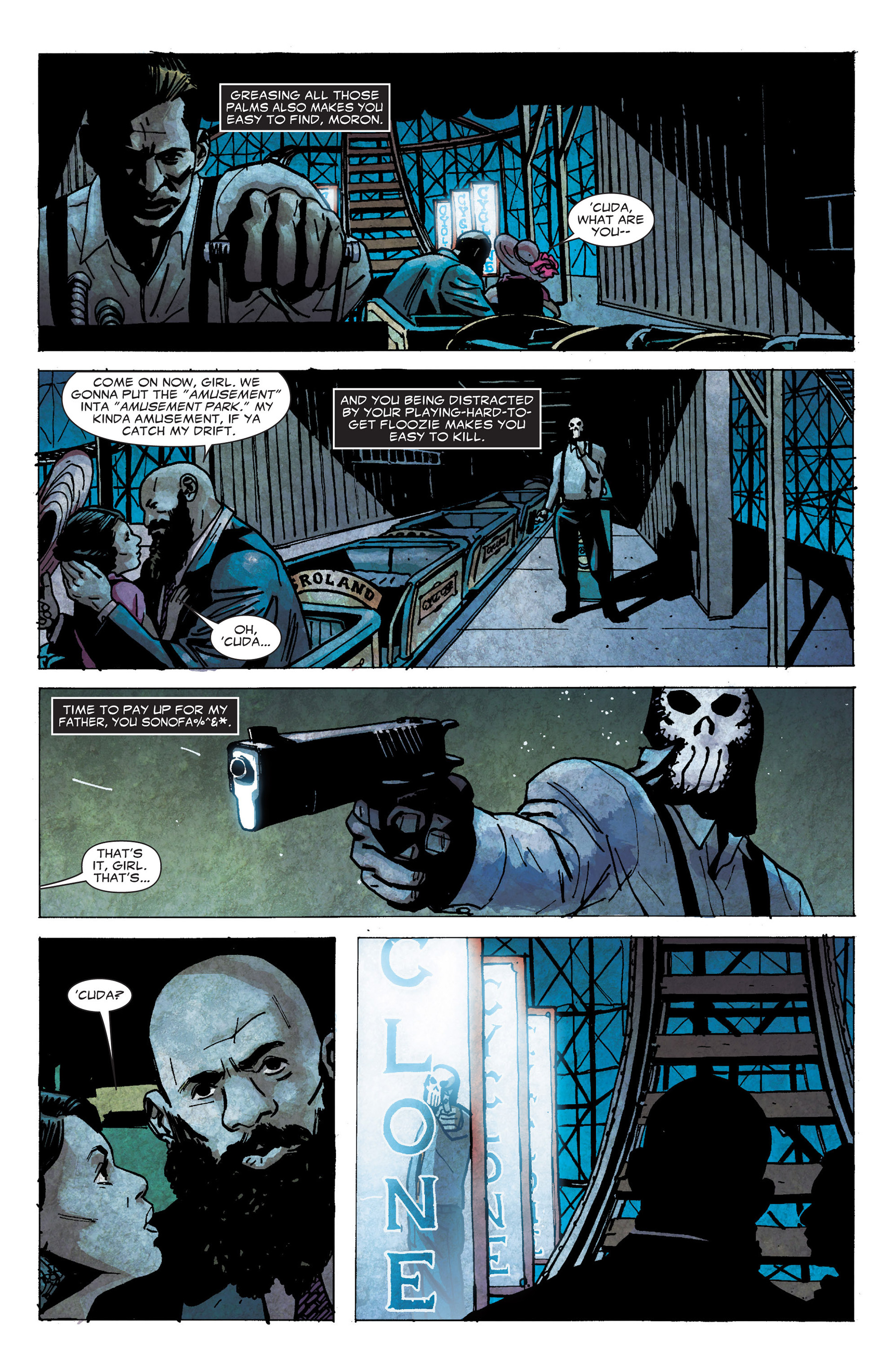 Read online Punisher Noir comic -  Issue #3 - 7