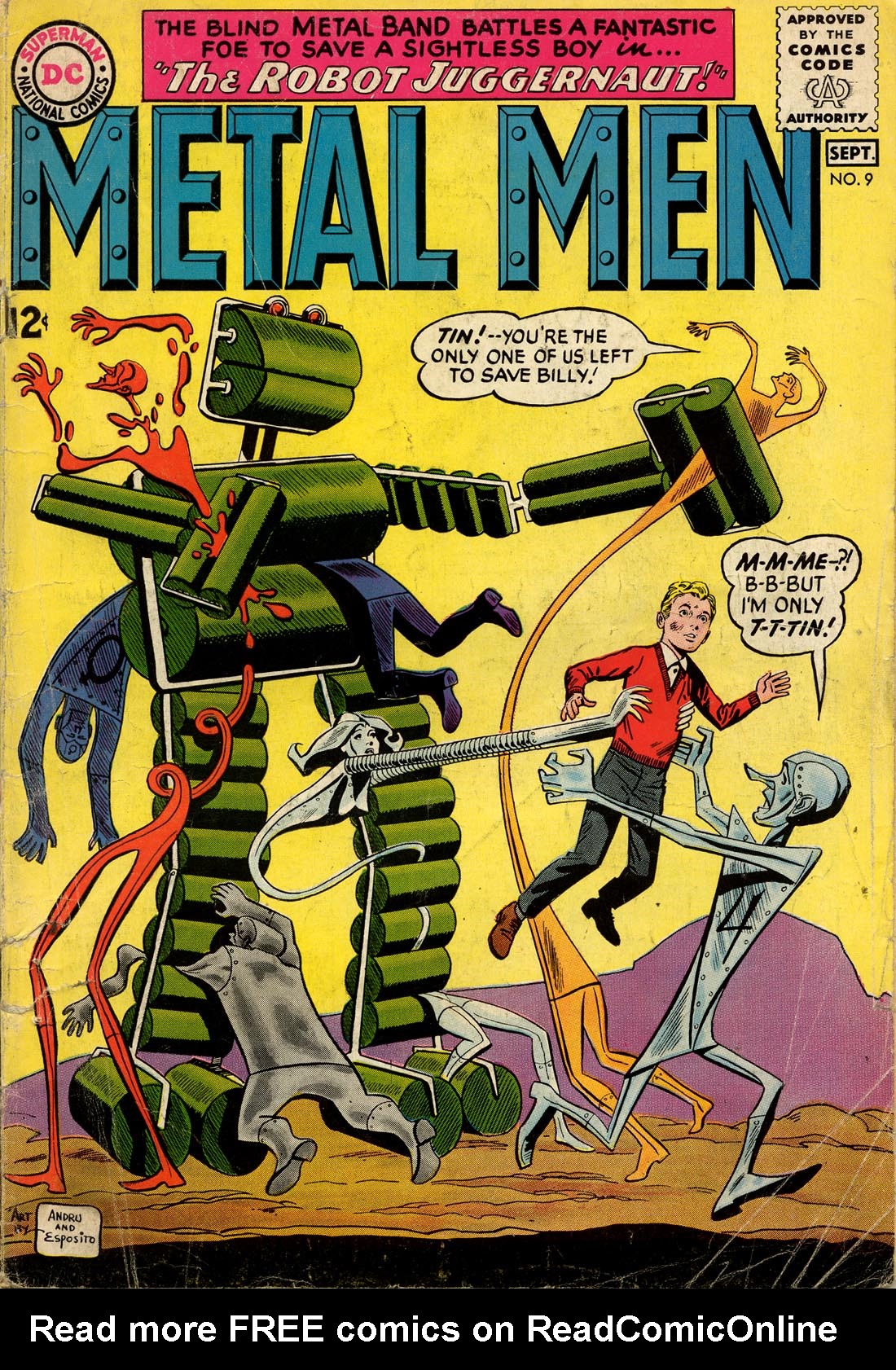 Read online Metal Men (1963) comic -  Issue #9 - 1