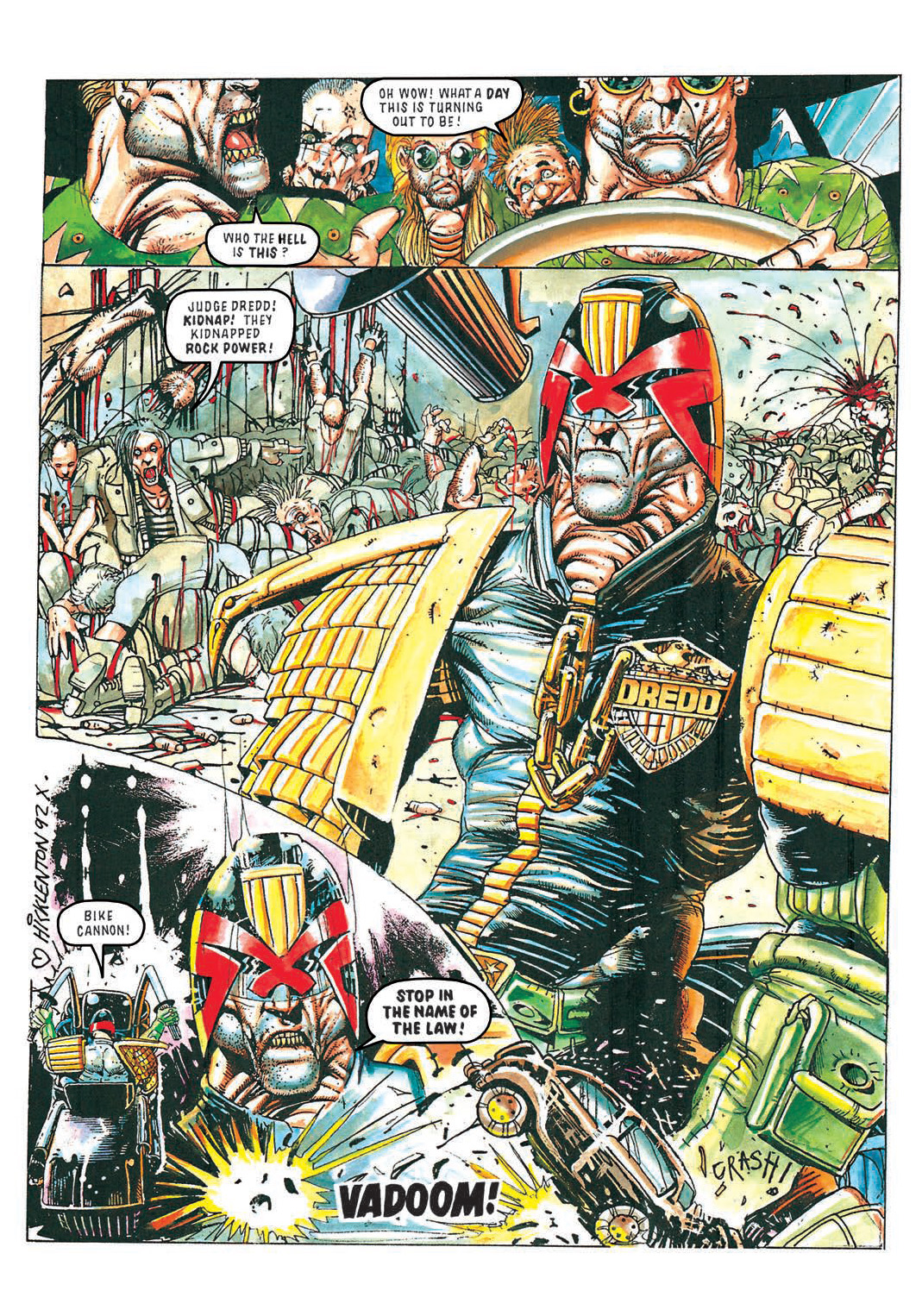 Read online Judge Dredd [Collections - Rebellion] comic -  Issue # TPB Judge Dredd - Heavy Metal Dredd - 45