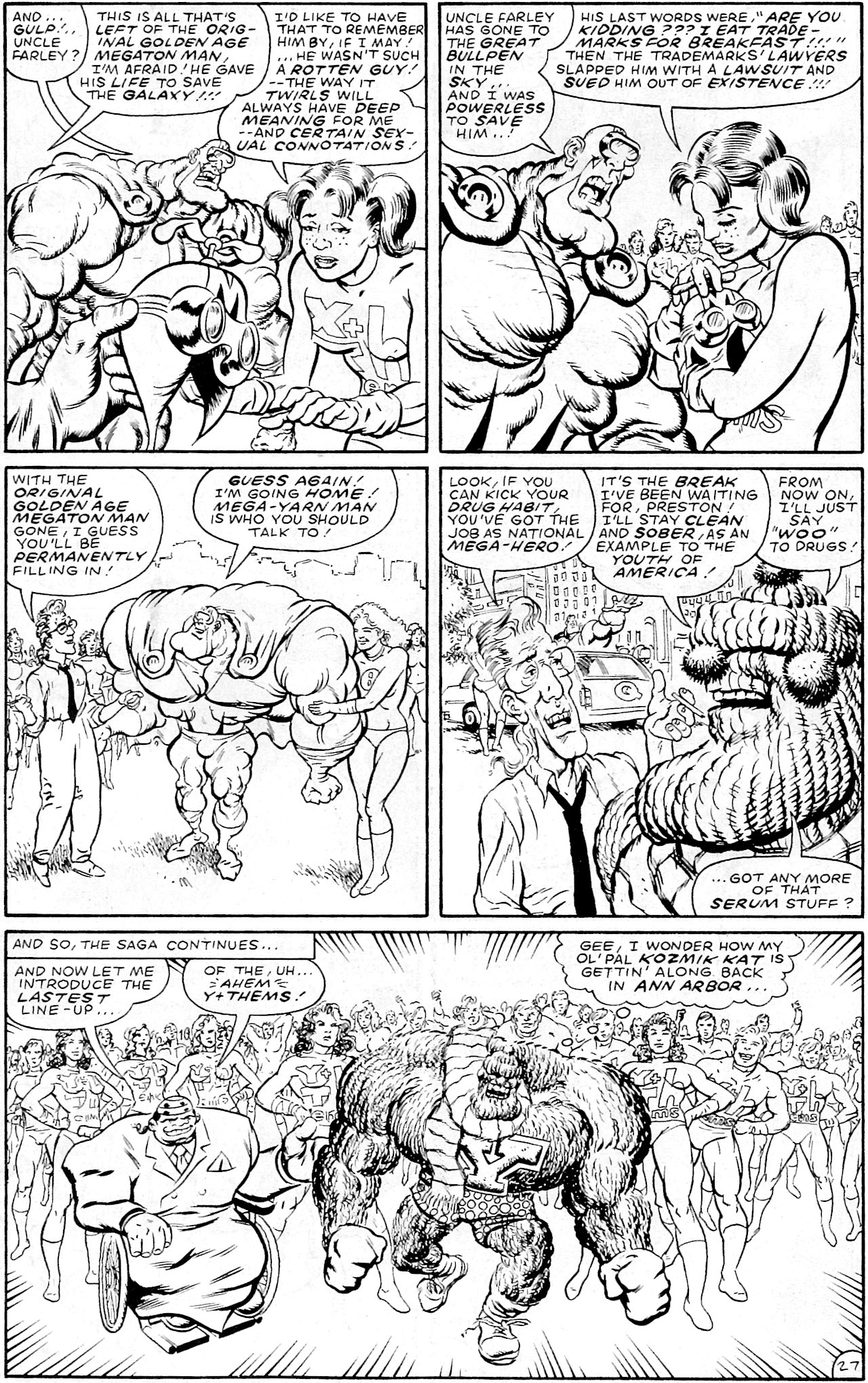 Read online Megaton Man Meets The Uncatergorizable X-Them comic -  Issue # Full - 29