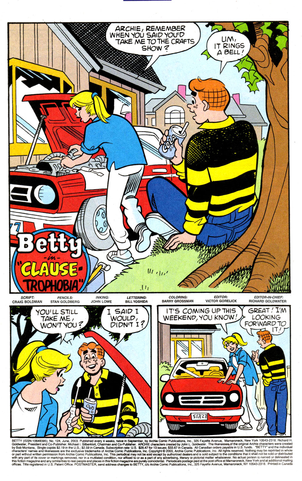 Read online Betty comic -  Issue #124 - 2
