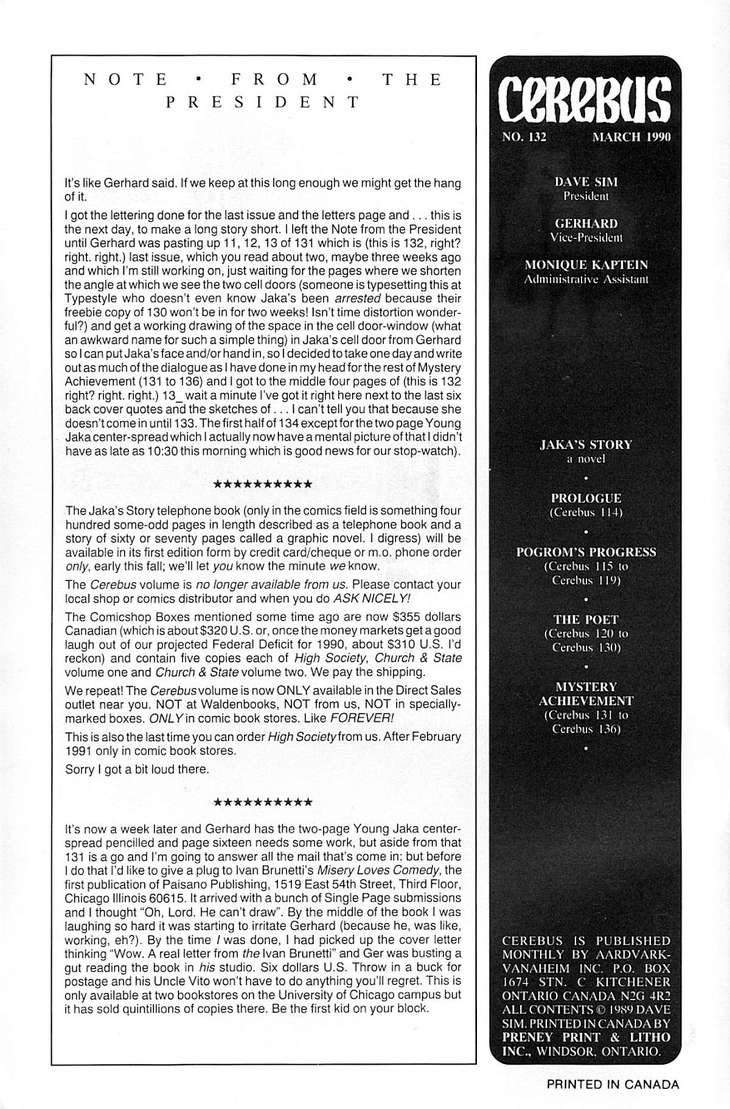 Cerebus issue 132 - Page 2