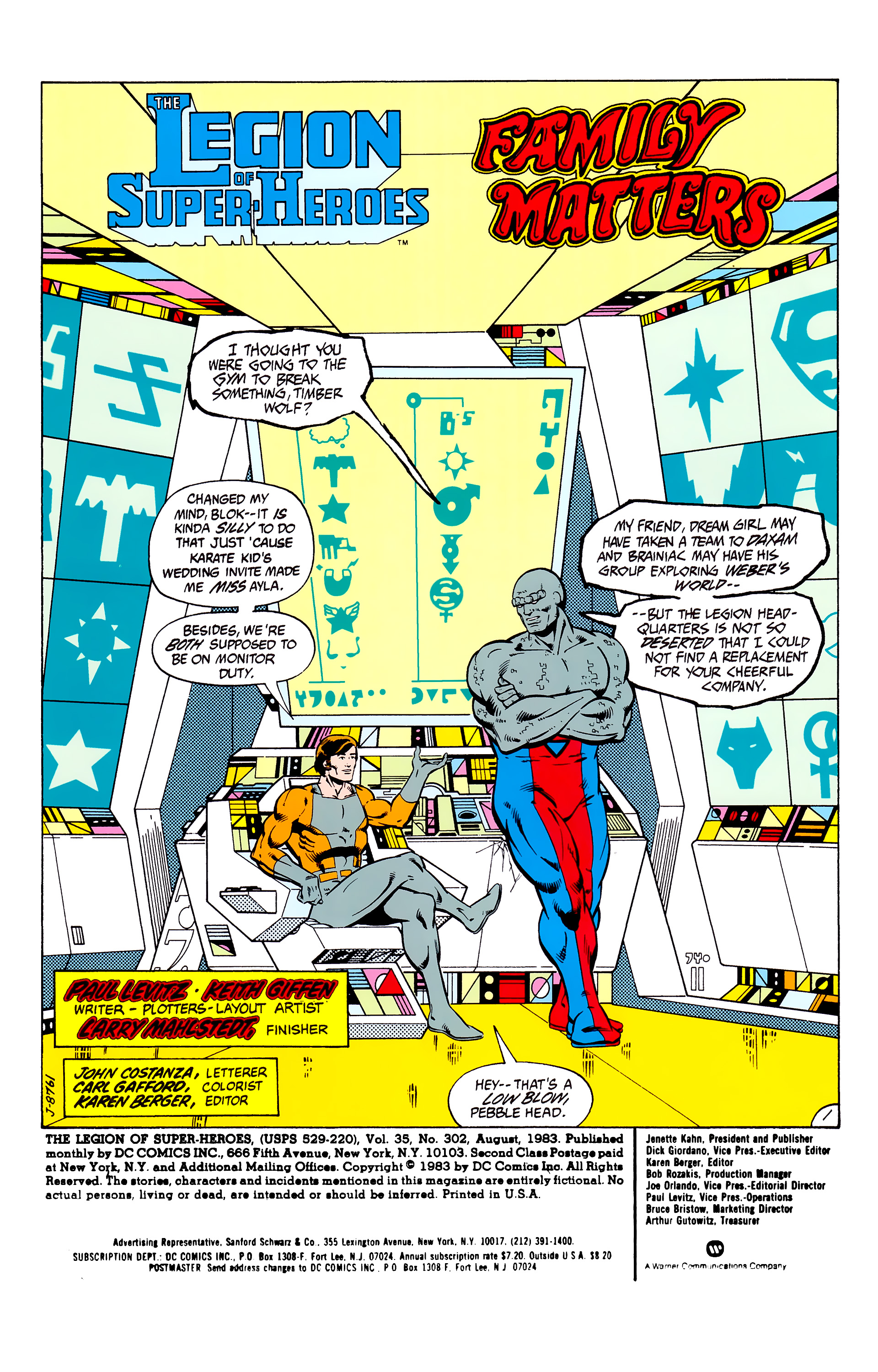 Read online Legion of Super-Heroes (1980) comic -  Issue #302 - 2