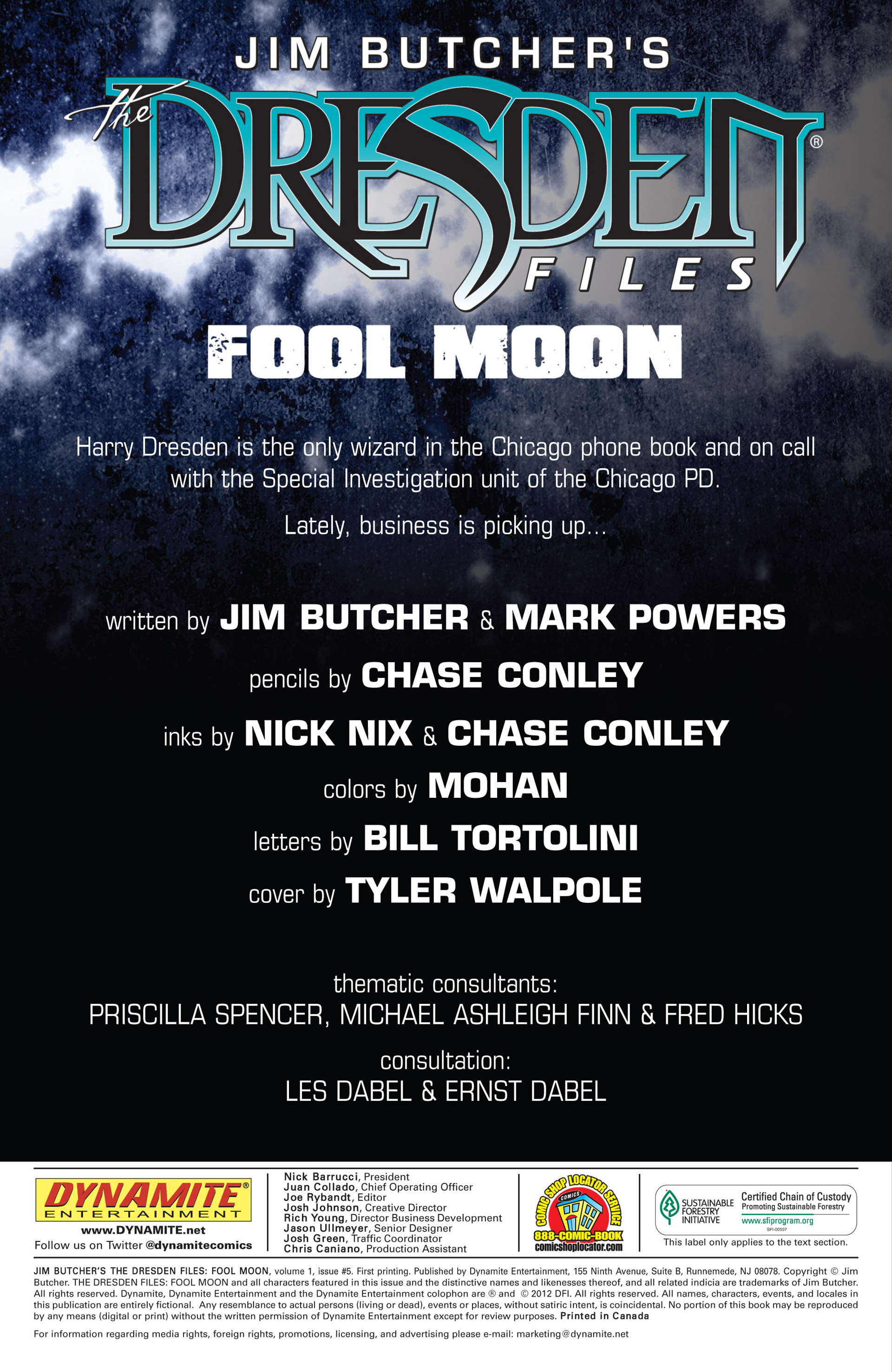 Read online Jim Butcher's The Dresden Files: Fool Moon comic -  Issue #5 - 2