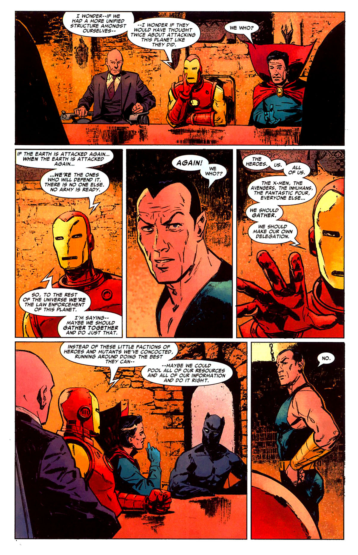 Read online New Avengers: Illuminati (2006) comic -  Issue # Full - 5