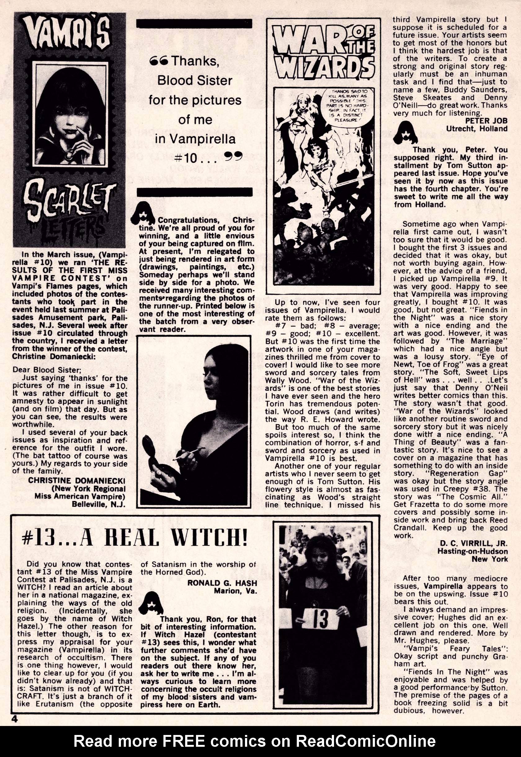 Read online Vampirella (1969) comic -  Issue #12 - 4