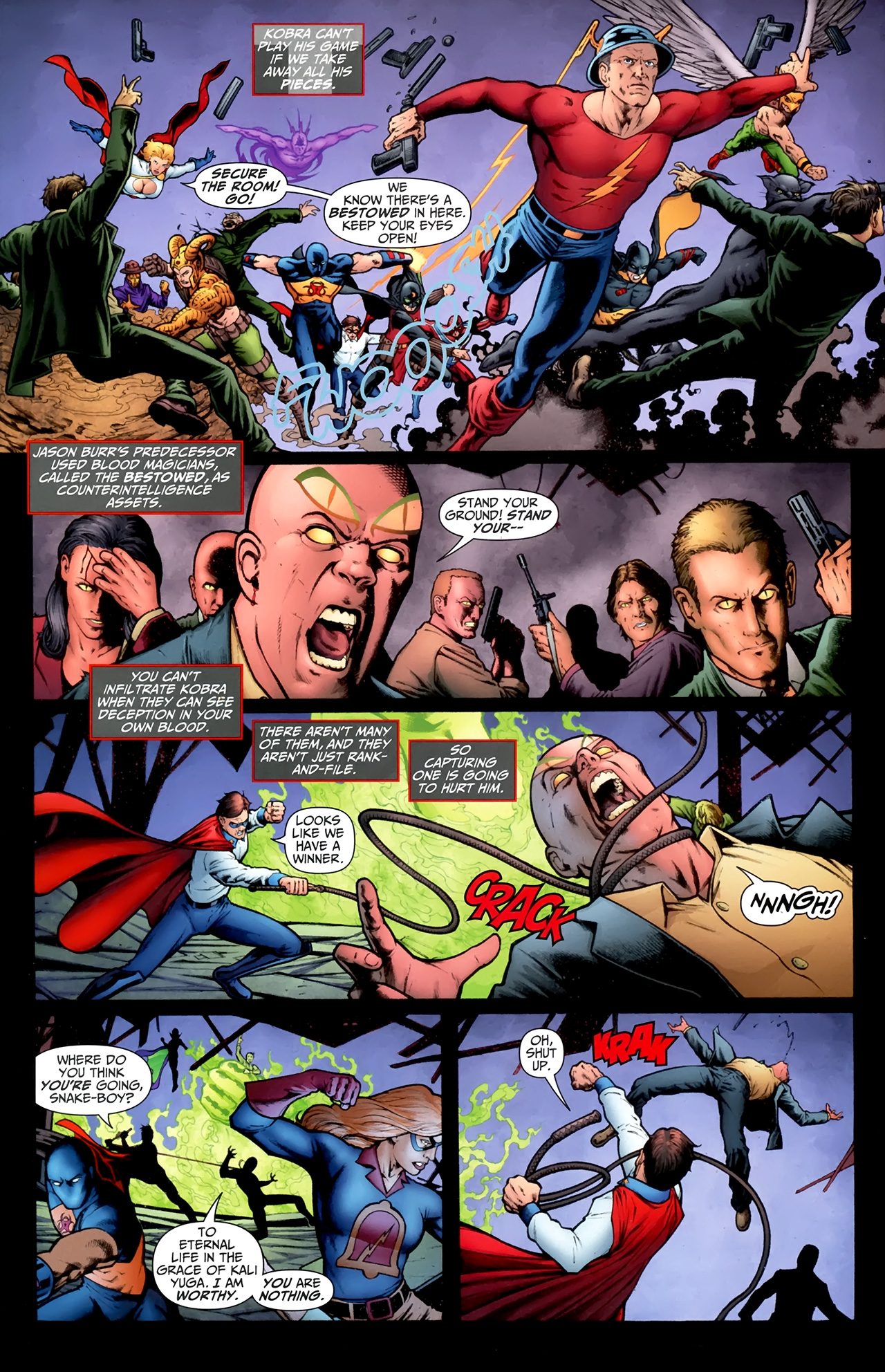 Read online JSA vs. Kobra comic -  Issue #5 - 7