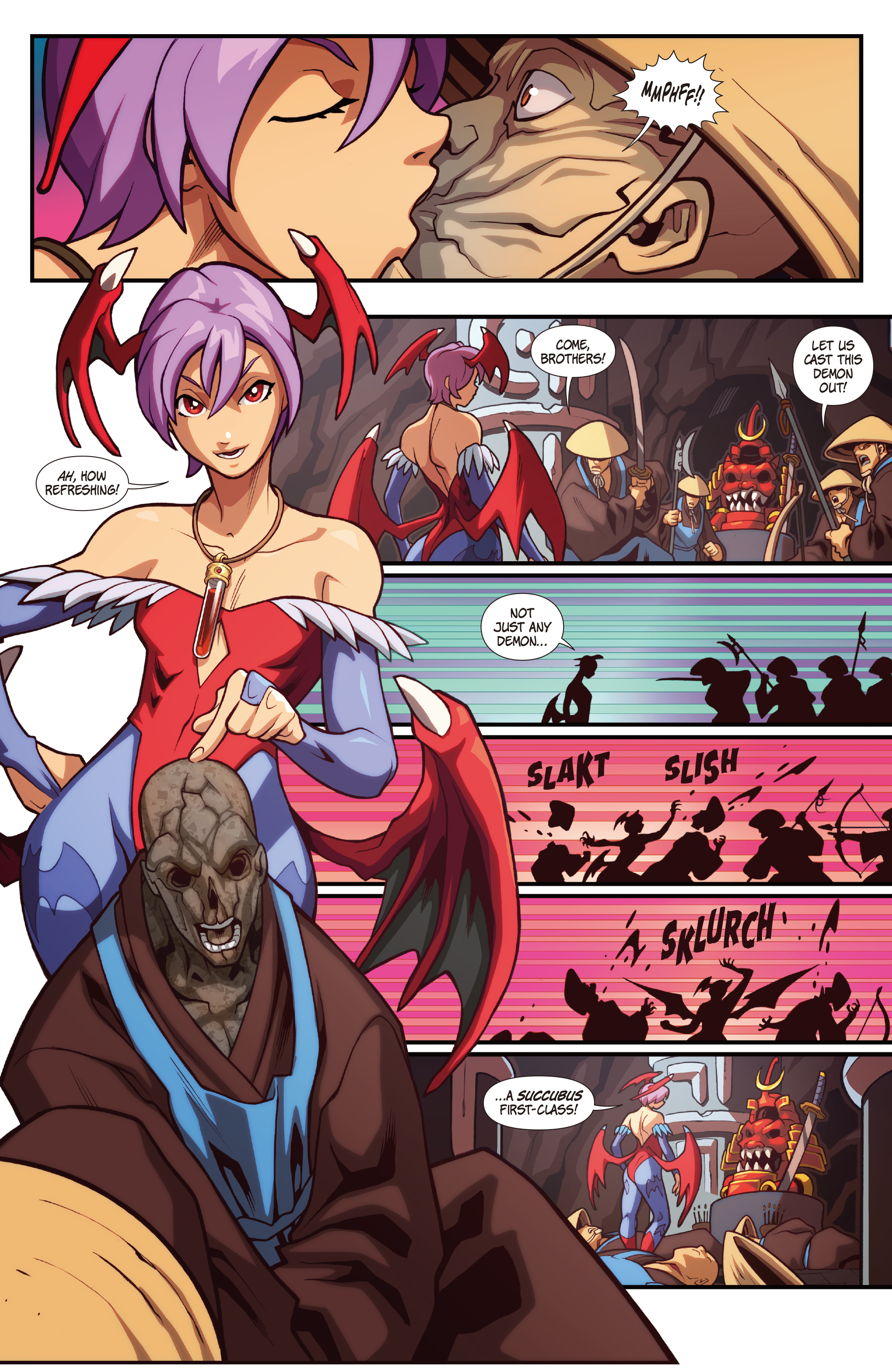 Read online Street Fighter VS Darkstalkers comic -  Issue #2 - 4