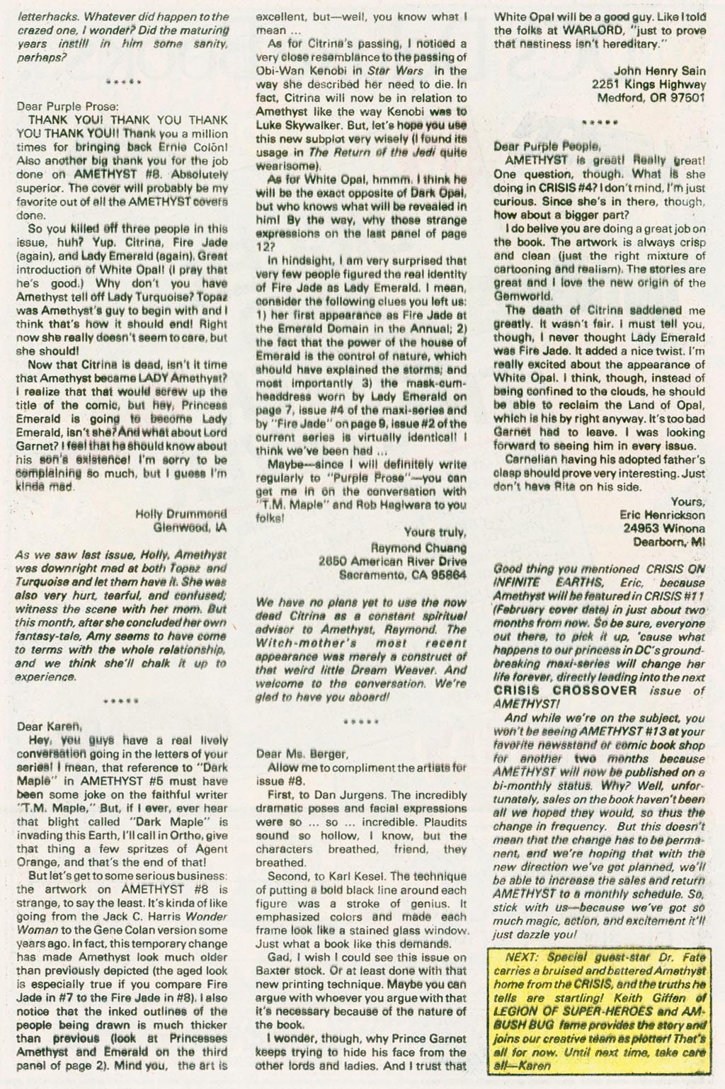 Read online Amethyst (1985) comic -  Issue #12 - 32