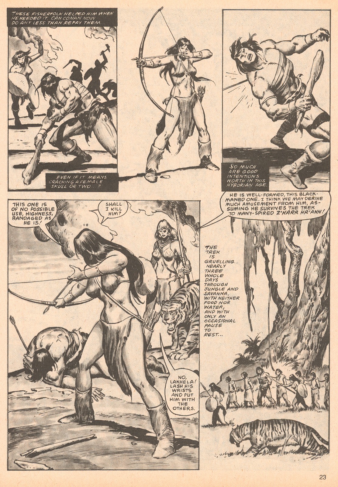Read online The Savage Sword Of Conan comic -  Issue #62 - 23