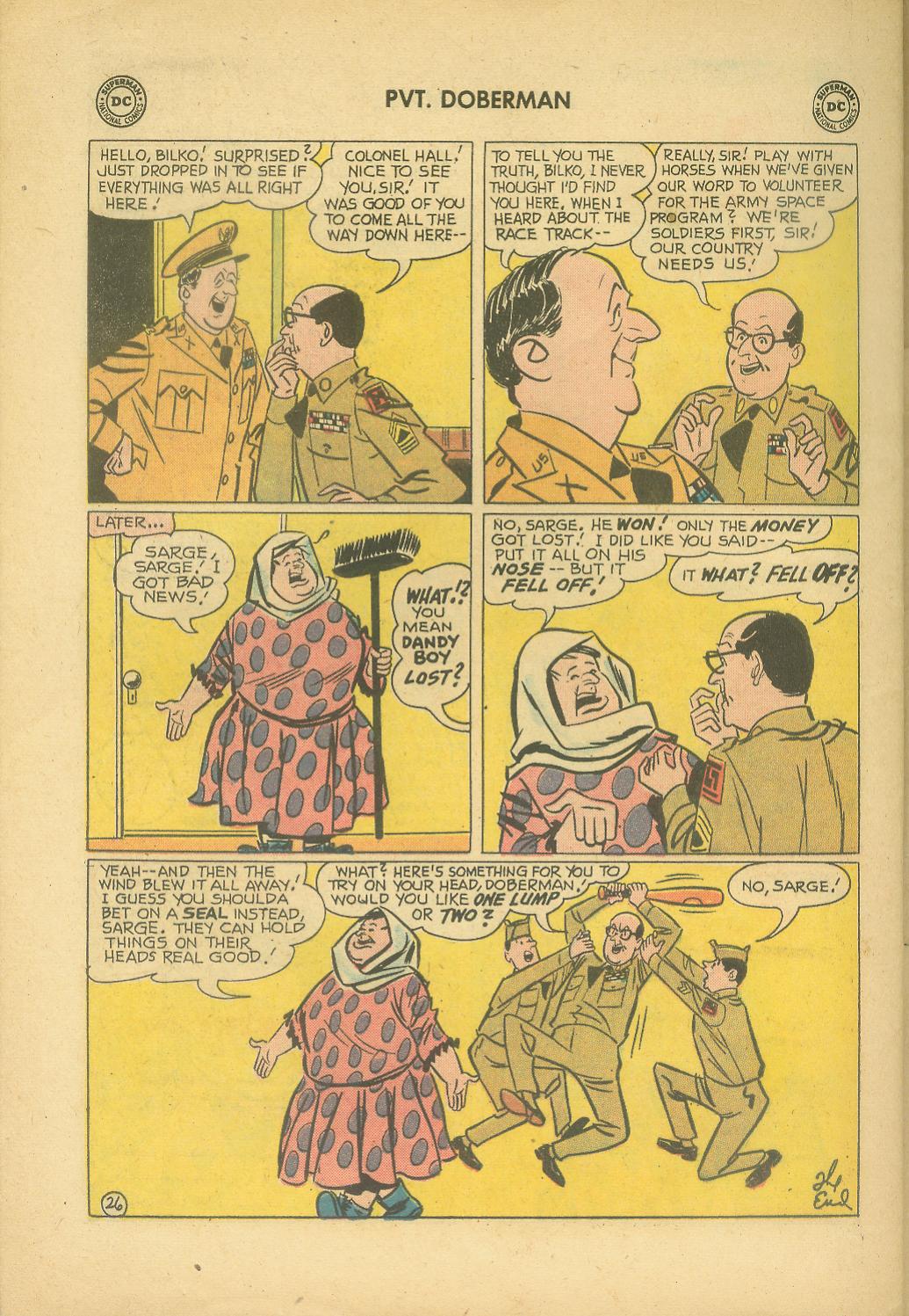 Read online Sgt. Bilko's Pvt. Doberman comic -  Issue #2 - 32