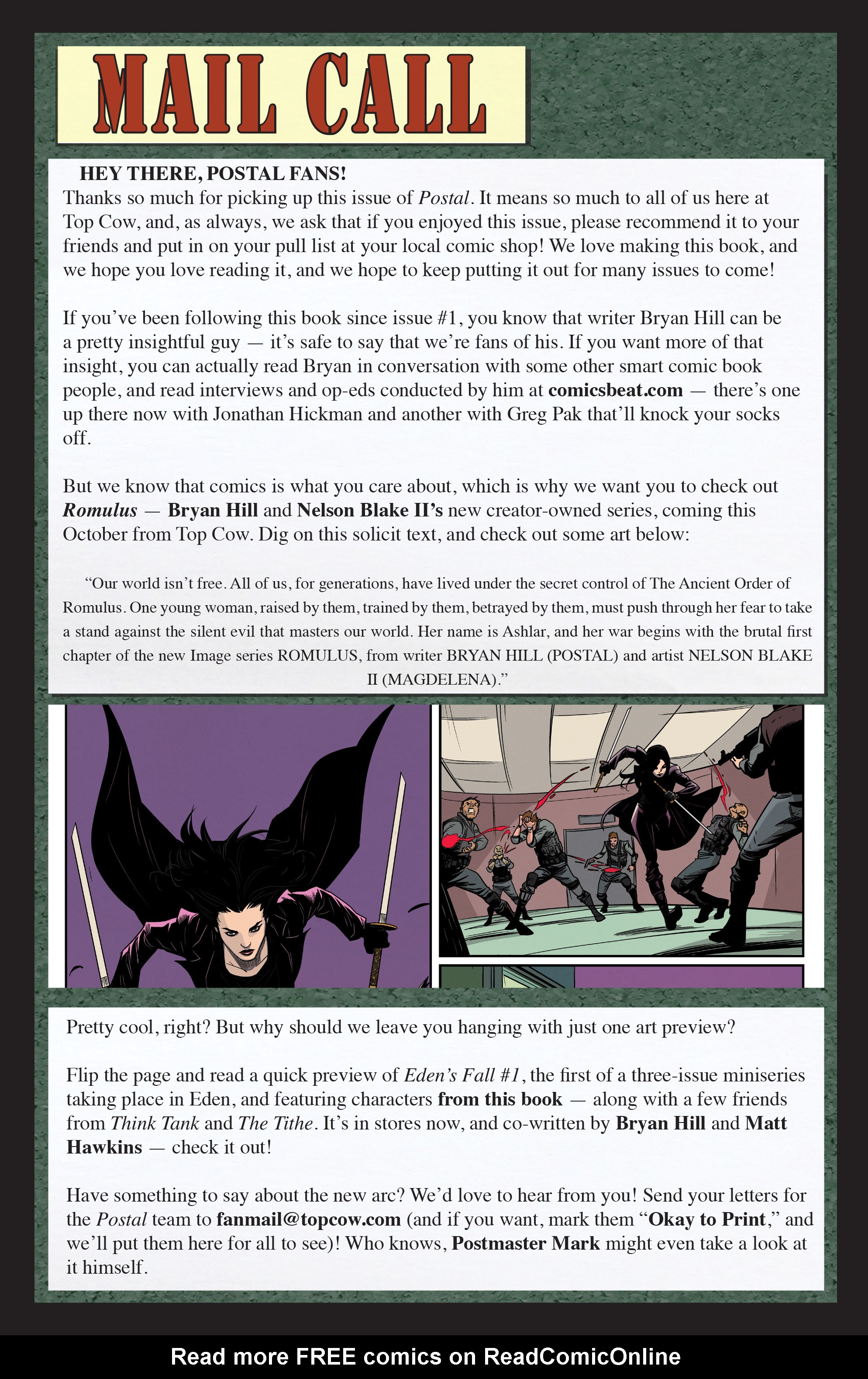 Read online Postal comic -  Issue #14 - 25