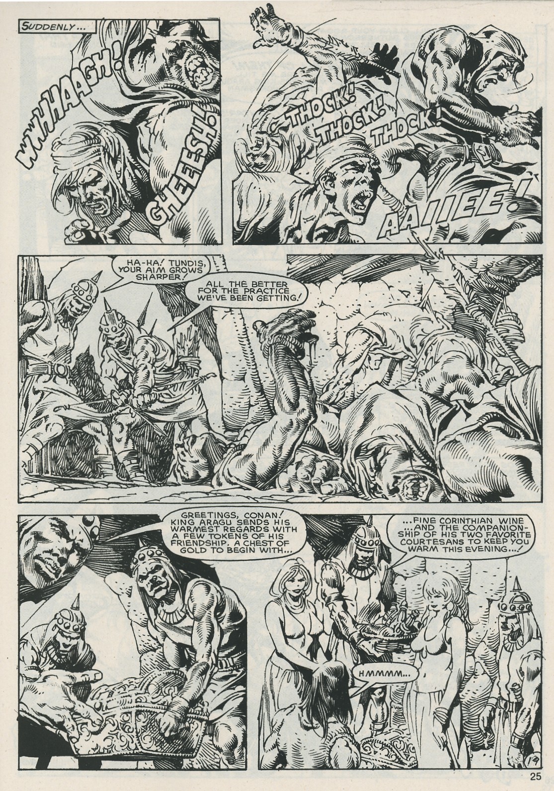Read online The Savage Sword Of Conan comic -  Issue #121 - 25