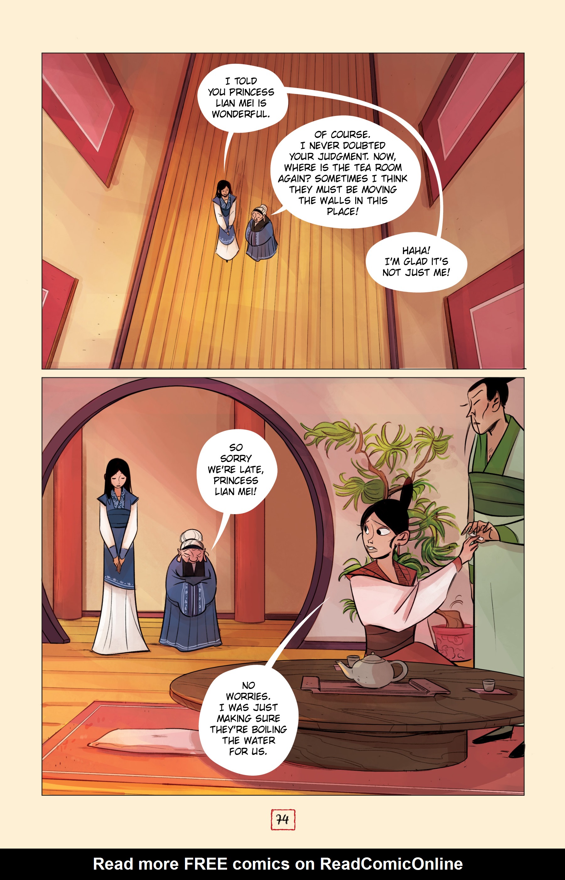 Read online Disney Mulan's Adventure Journal: The Palace of Secrets comic -  Issue # TPB - 73