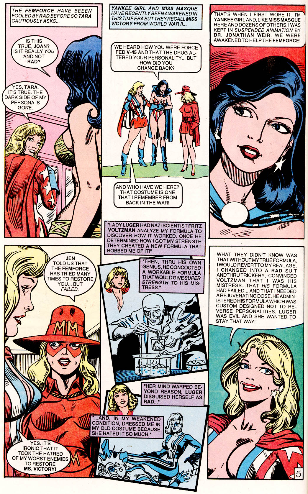 Read online Femforce comic -  Issue #50 - 53