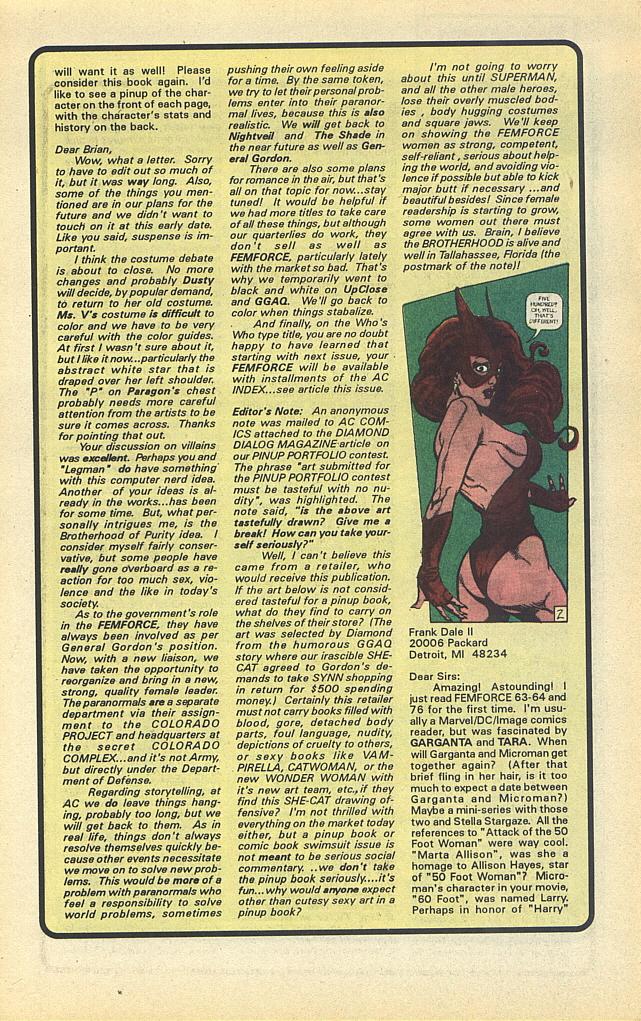 Read online Femforce comic -  Issue #78 - 30