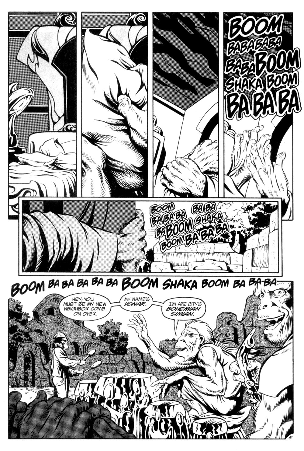 Read online Planet of the Apes (1990) comic -  Issue #6 - 7