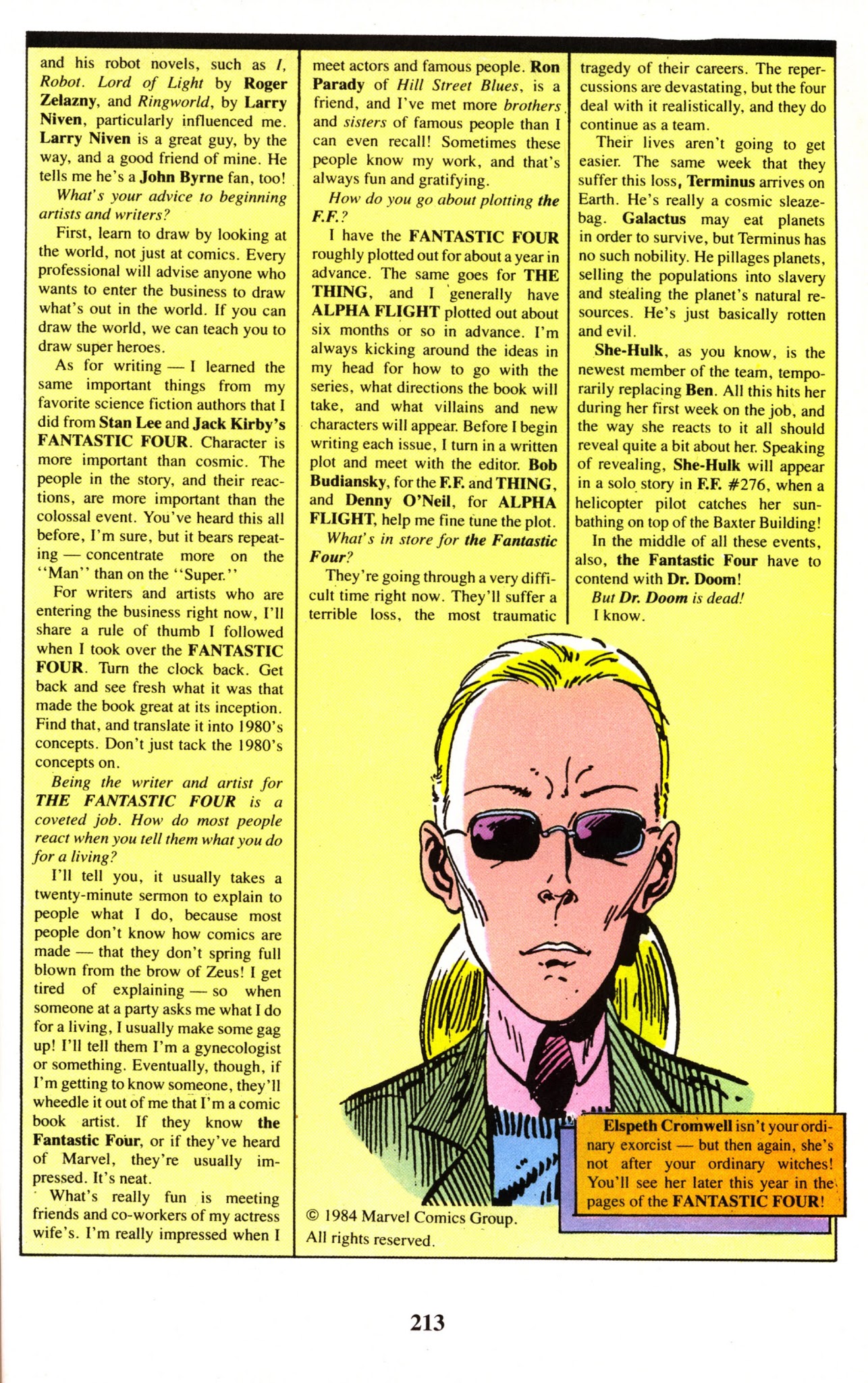 Read online Fantastic Four Visionaries: John Byrne comic -  Issue # TPB 8 - 213