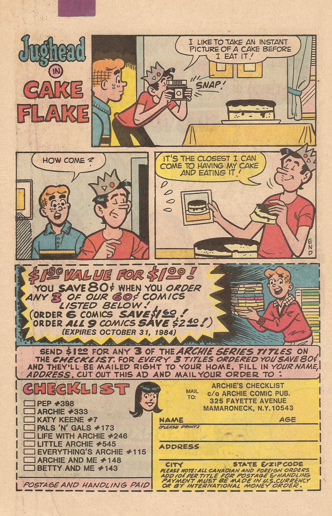 Read online Jughead (1965) comic -  Issue #337 - 10