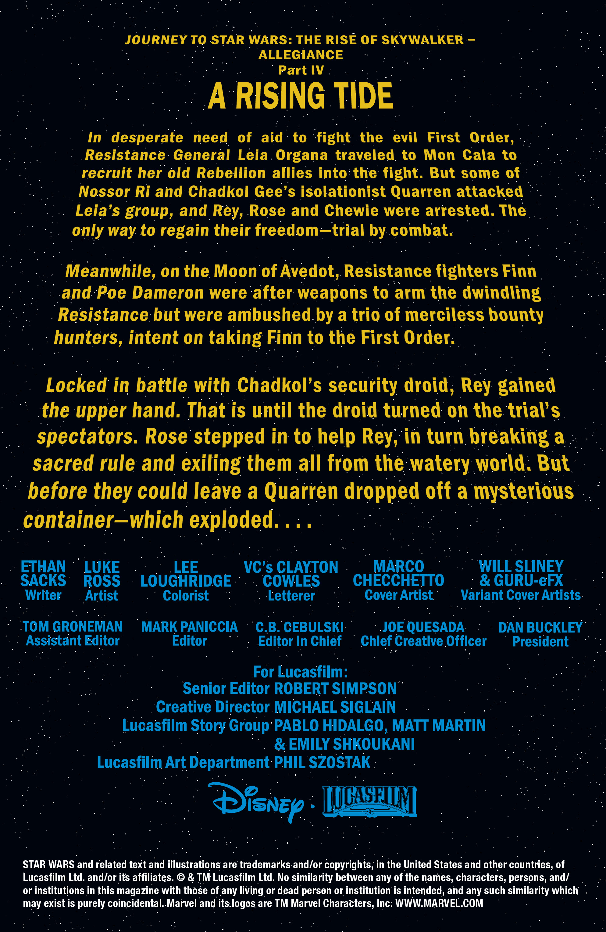 Read online Journey to Star Wars: The Rise Of Skywalker - Allegiance comic -  Issue #4 - 2