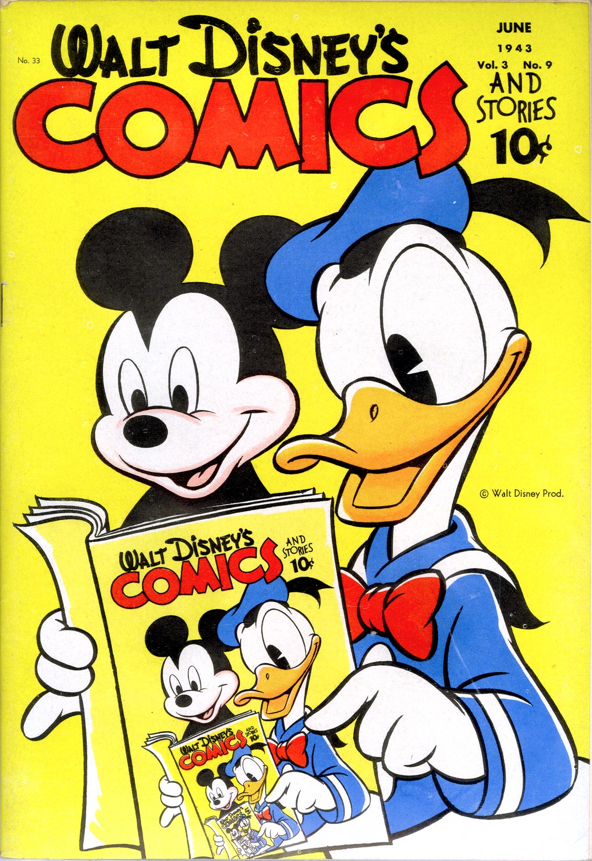 Read online Walt Disney's Comics and Stories comic -  Issue #33 - 1