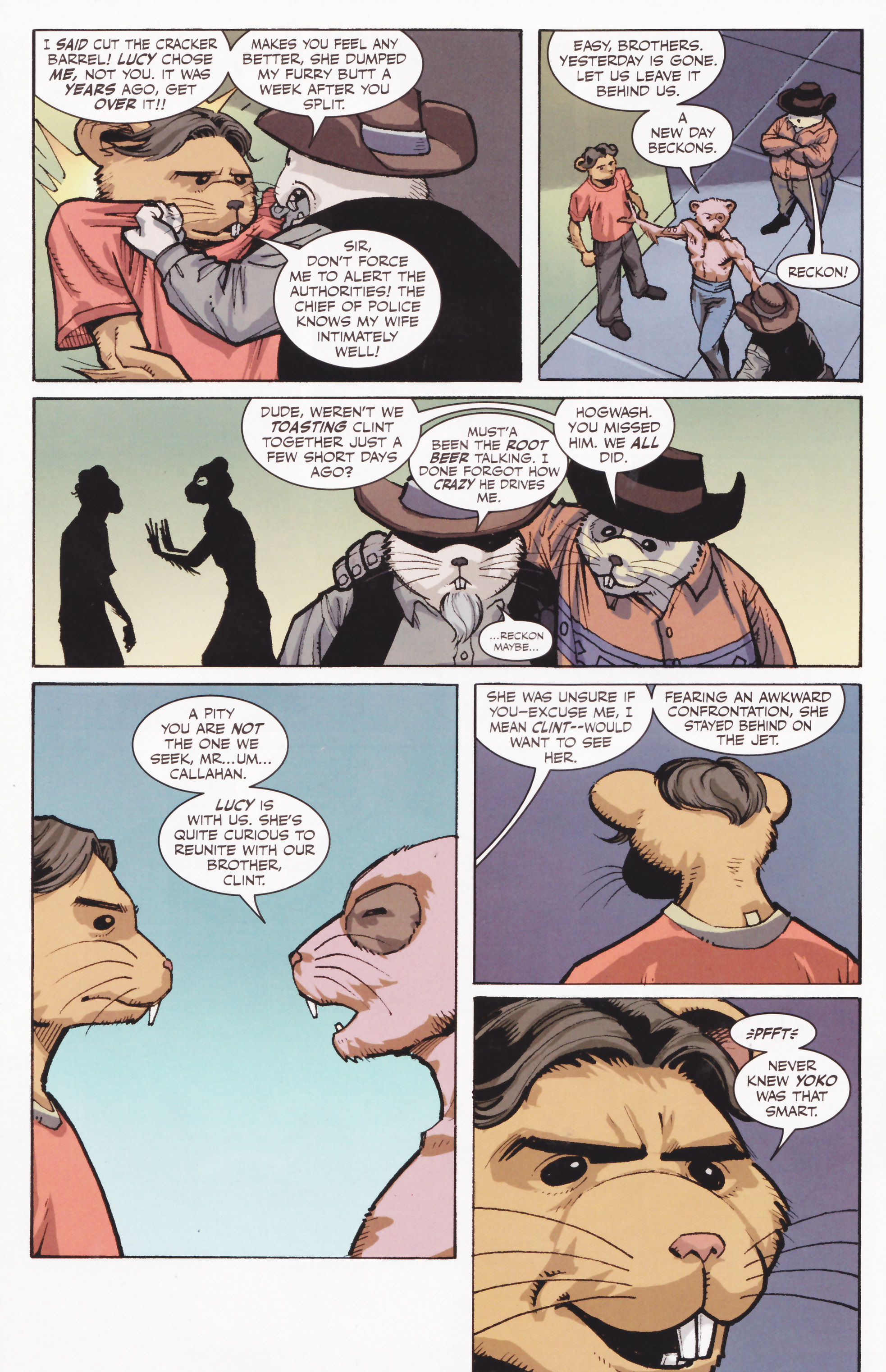 Read online Adolescent Radioactive Black Belt Hamsters (2008) comic -  Issue #4 - 14