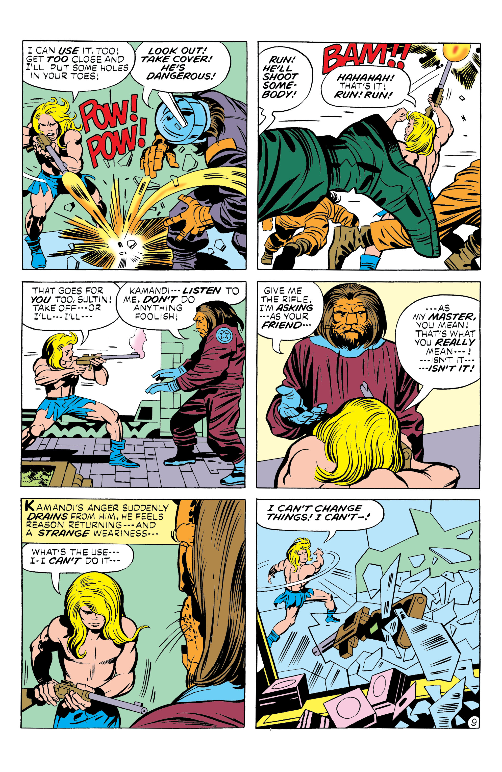 Read online Kamandi, The Last Boy On Earth comic -  Issue #8 - 9