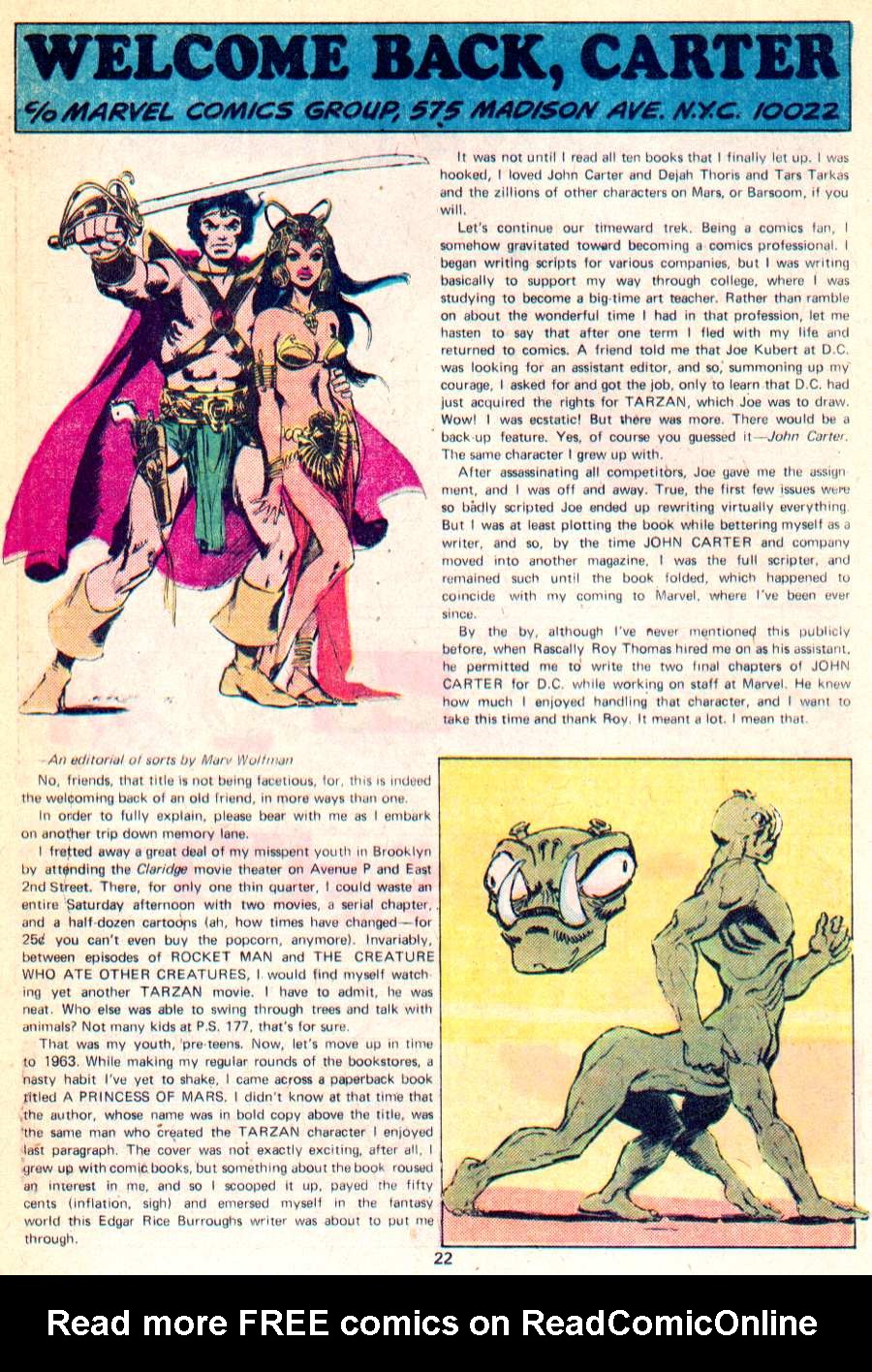 Read online John Carter Warlord of Mars comic -  Issue #1 - 18