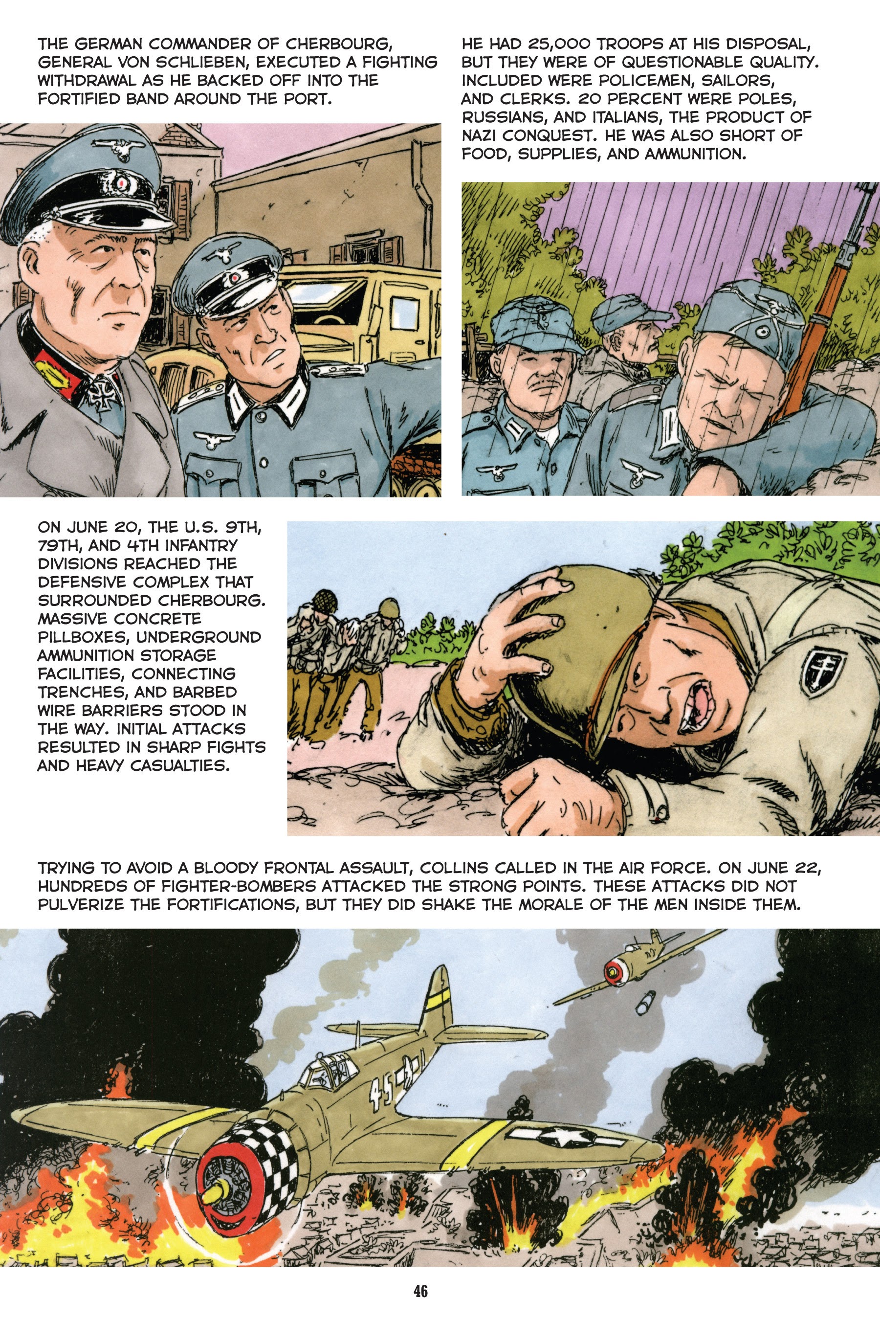 Read online Normandy: A Graphic History of D-Day, the Allied Invasion of Hitler's Fortress Europe comic -  Issue # TPB - 47