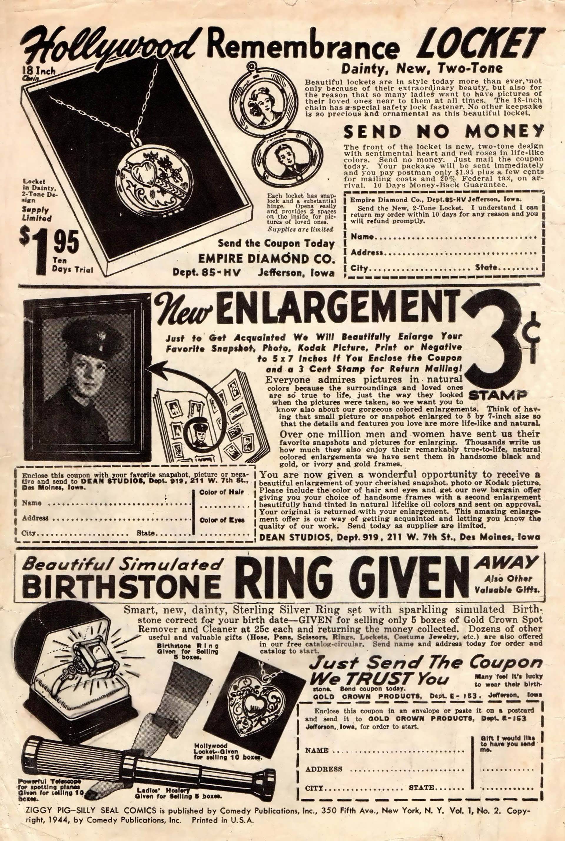 Read online Ziggy Pig-Silly Seal Comics (1944) comic -  Issue #2 - 2