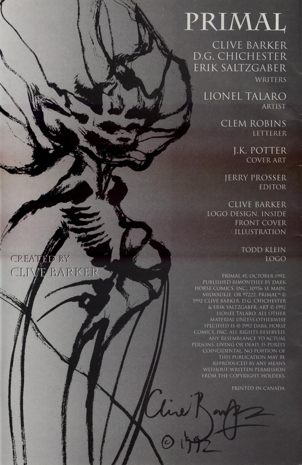 Read online Primal comic -  Issue #1 - 2