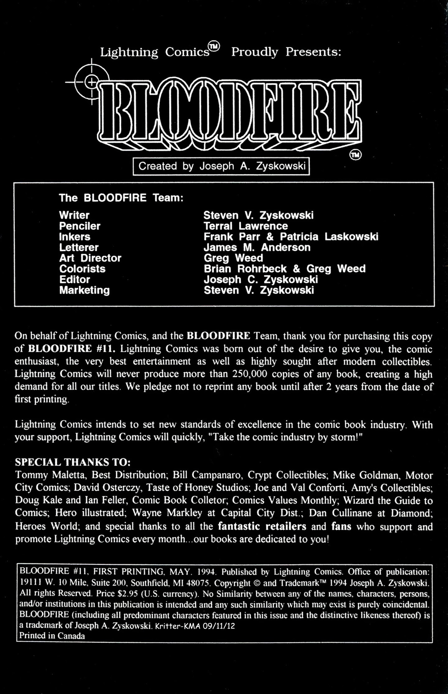 Read online Bloodfire comic -  Issue #11 - 2