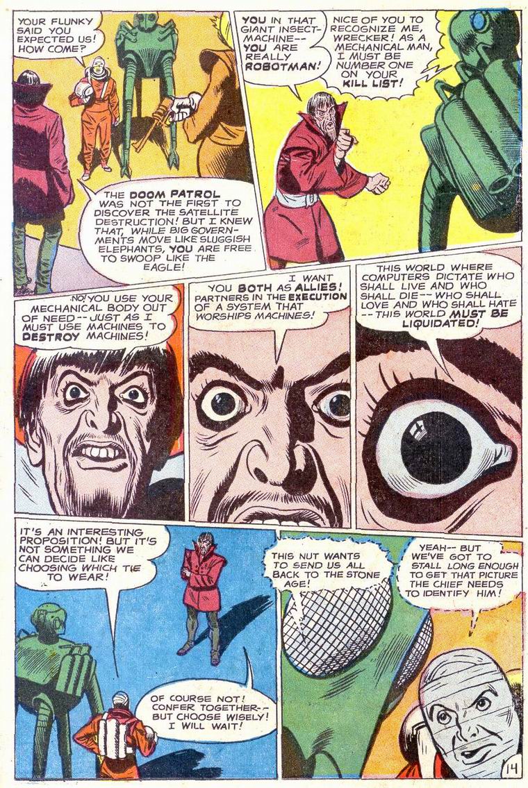 Read online Doom Patrol (1964) comic -  Issue #120 - 16