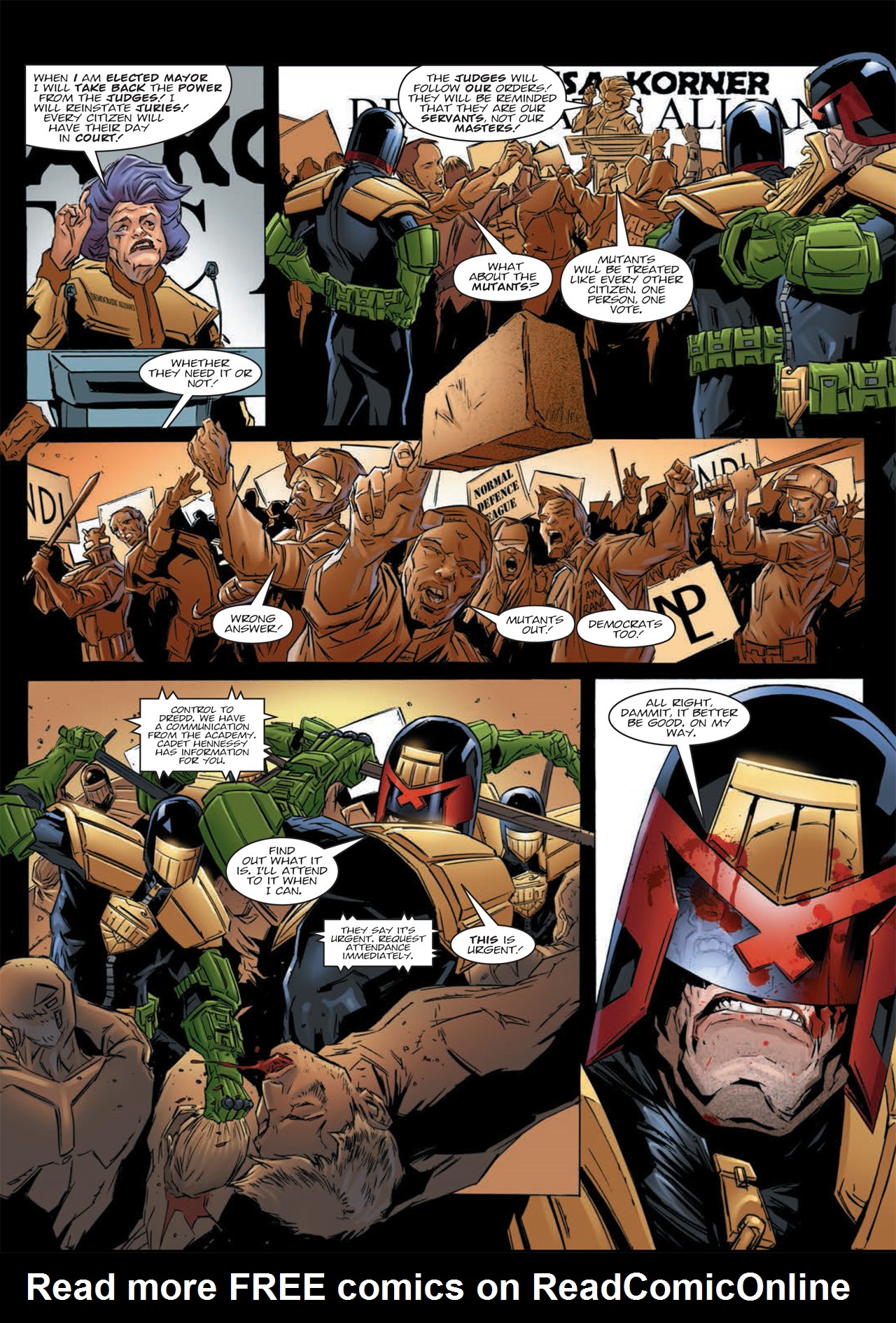 Read online Judge Dredd: Day of Chaos - The Fourth Faction comic -  Issue # TPB (Part 2) - 2