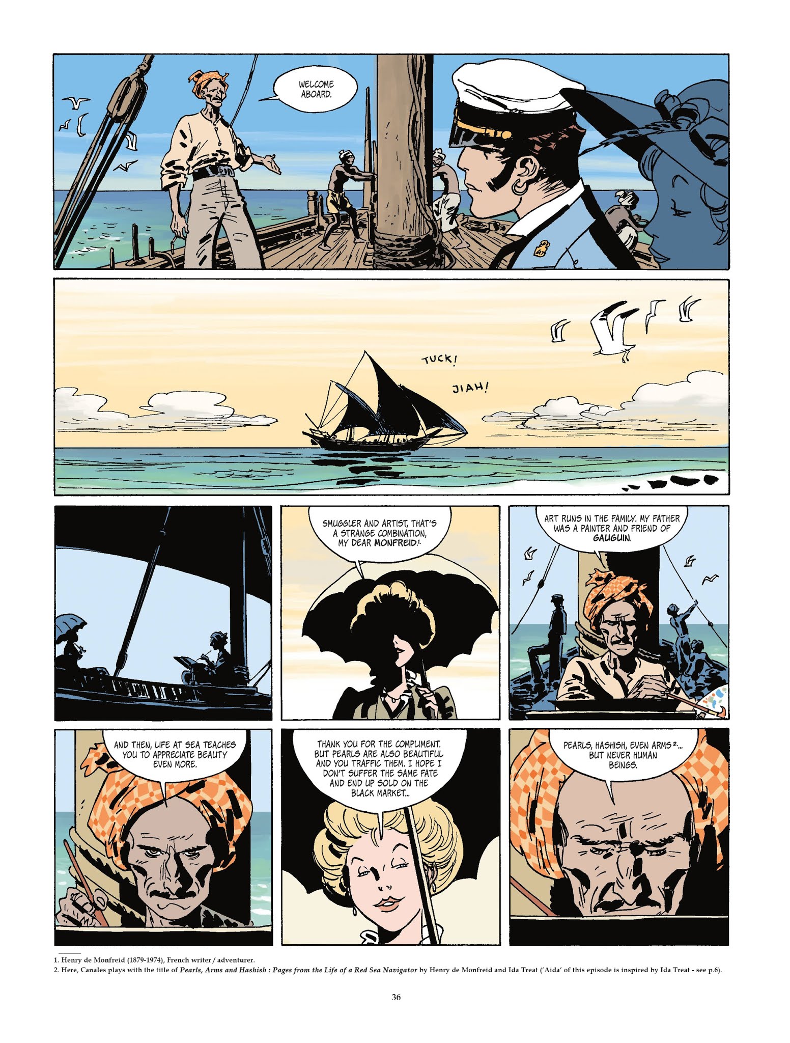 Read online Corto Maltese [GER] comic -  Issue #16 - 36